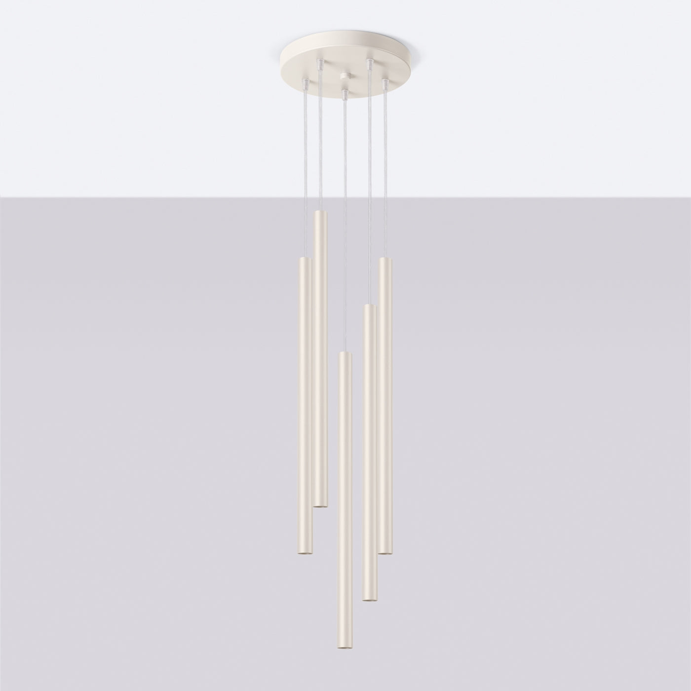 Lampa wisząca Pastelo 5P beżowa