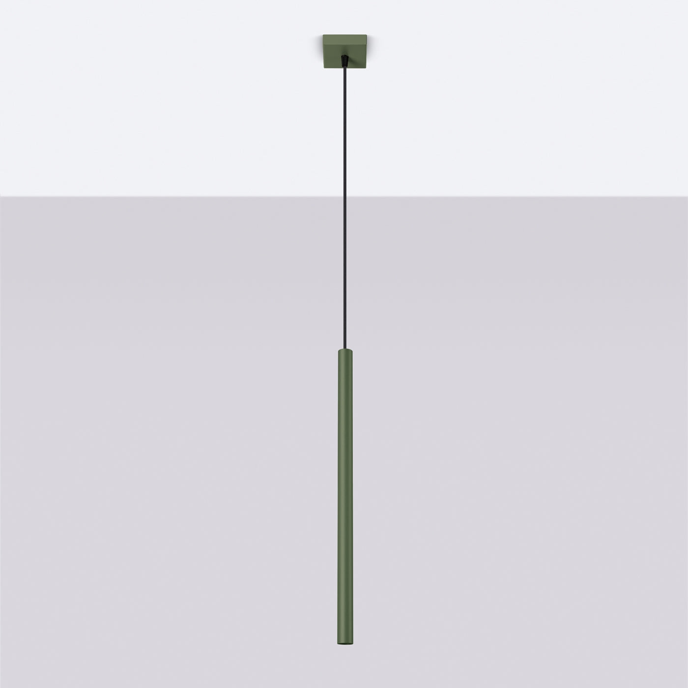 Lampa wisząca Pastelo 1 zielona oliwka