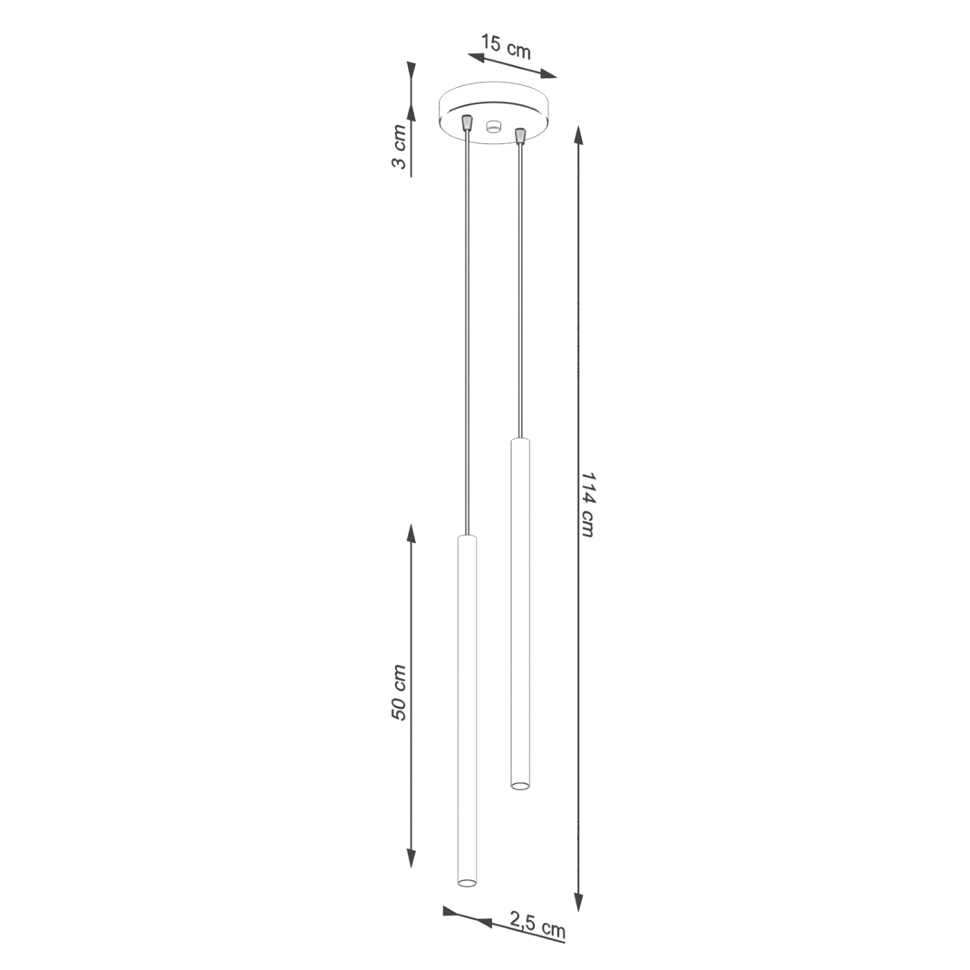 Lampa wisząca Pastelo 2 zielona oliwka