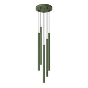 Lampa wisząca Pastelo 5P zielona oliwka