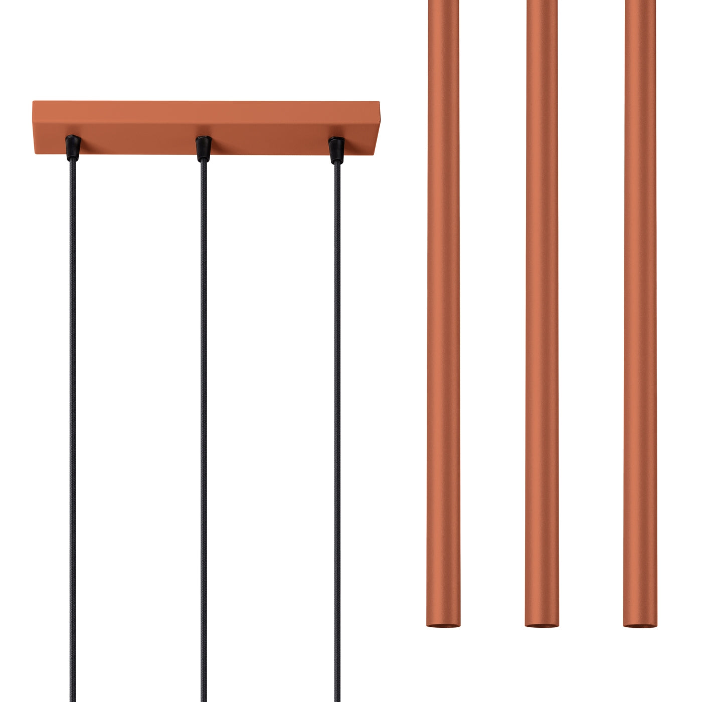 Lampa wisząca Pastelo 3 ochra czerwona
