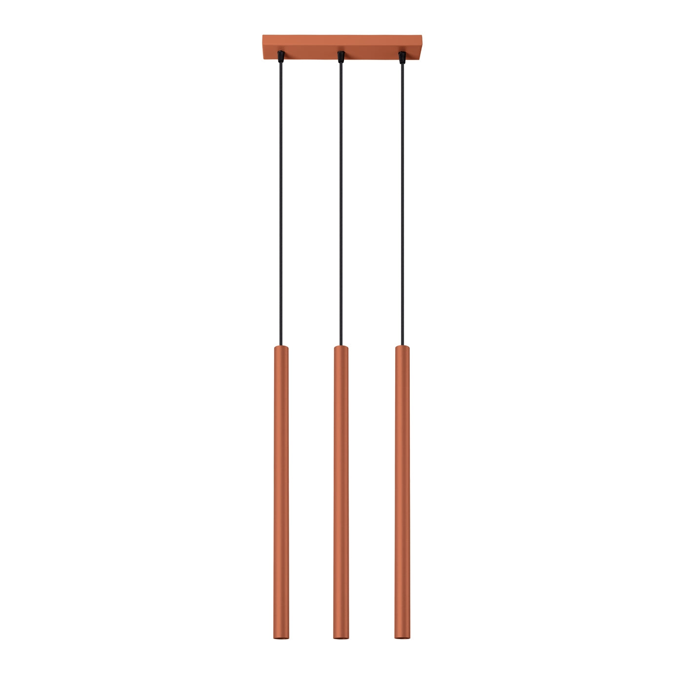 Lampa wisząca Pastelo 3 ochra czerwona