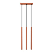 Lampa wisząca Pastelo 3 ochra czerwona