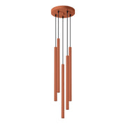 Lampa wisząca Pastelo 5P ochra czerwona