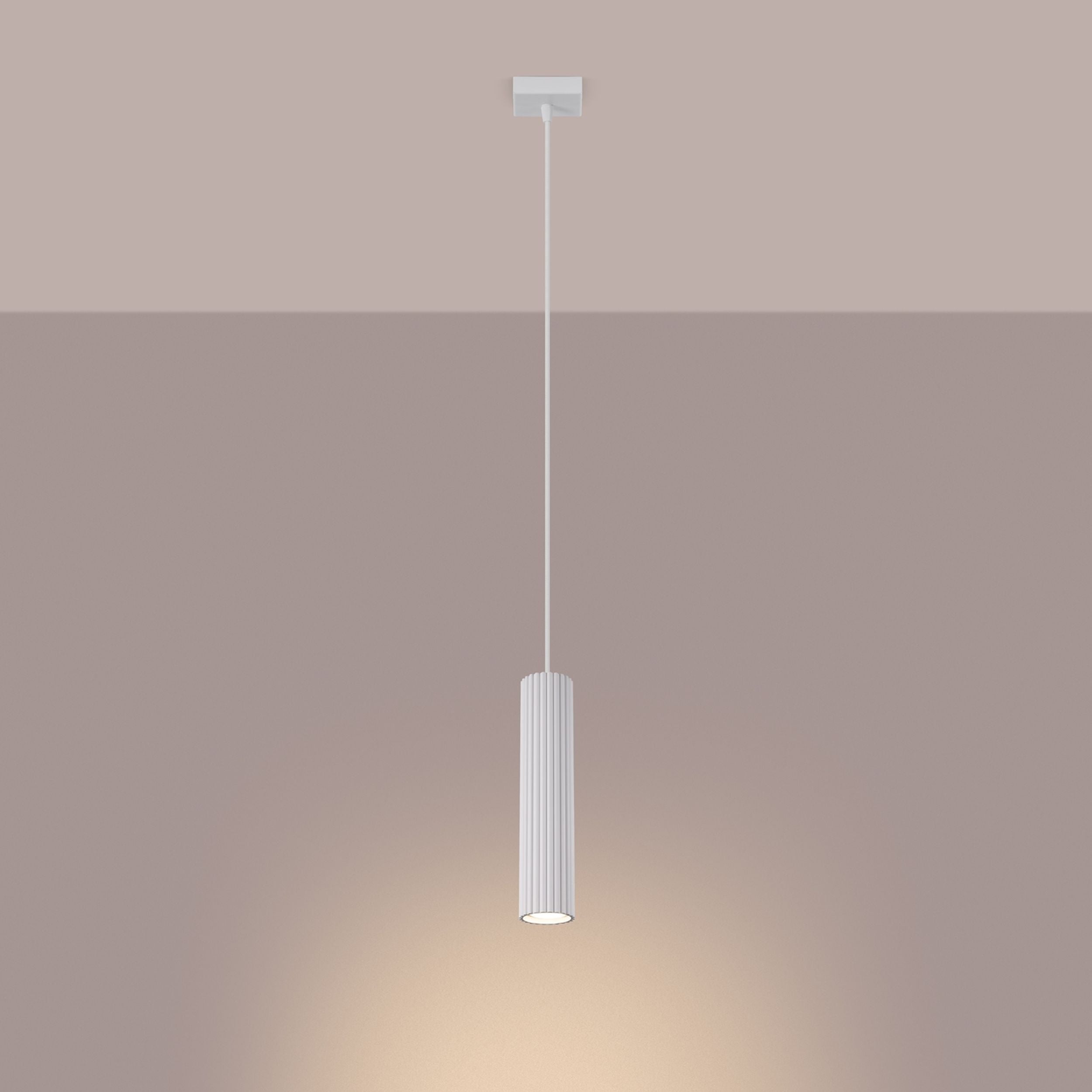 Lampa wisząca Karbon x1 biała