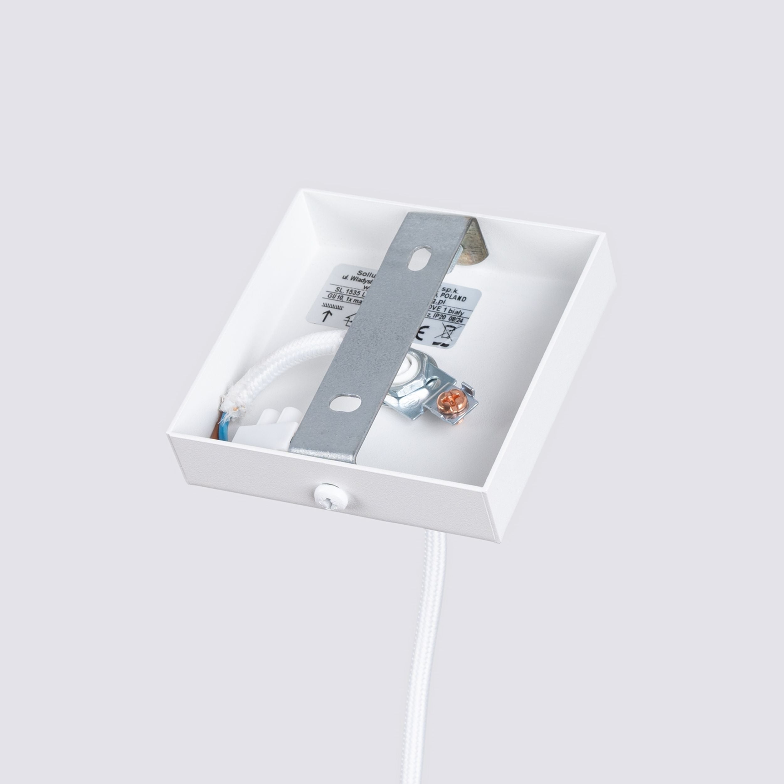 Lampa wisząca Karbon x1 biała