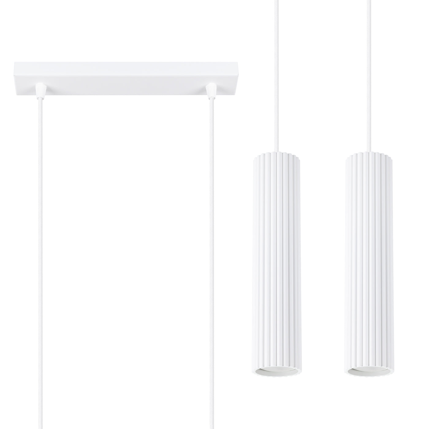 Lampa wisząca Karbon 2 biały
