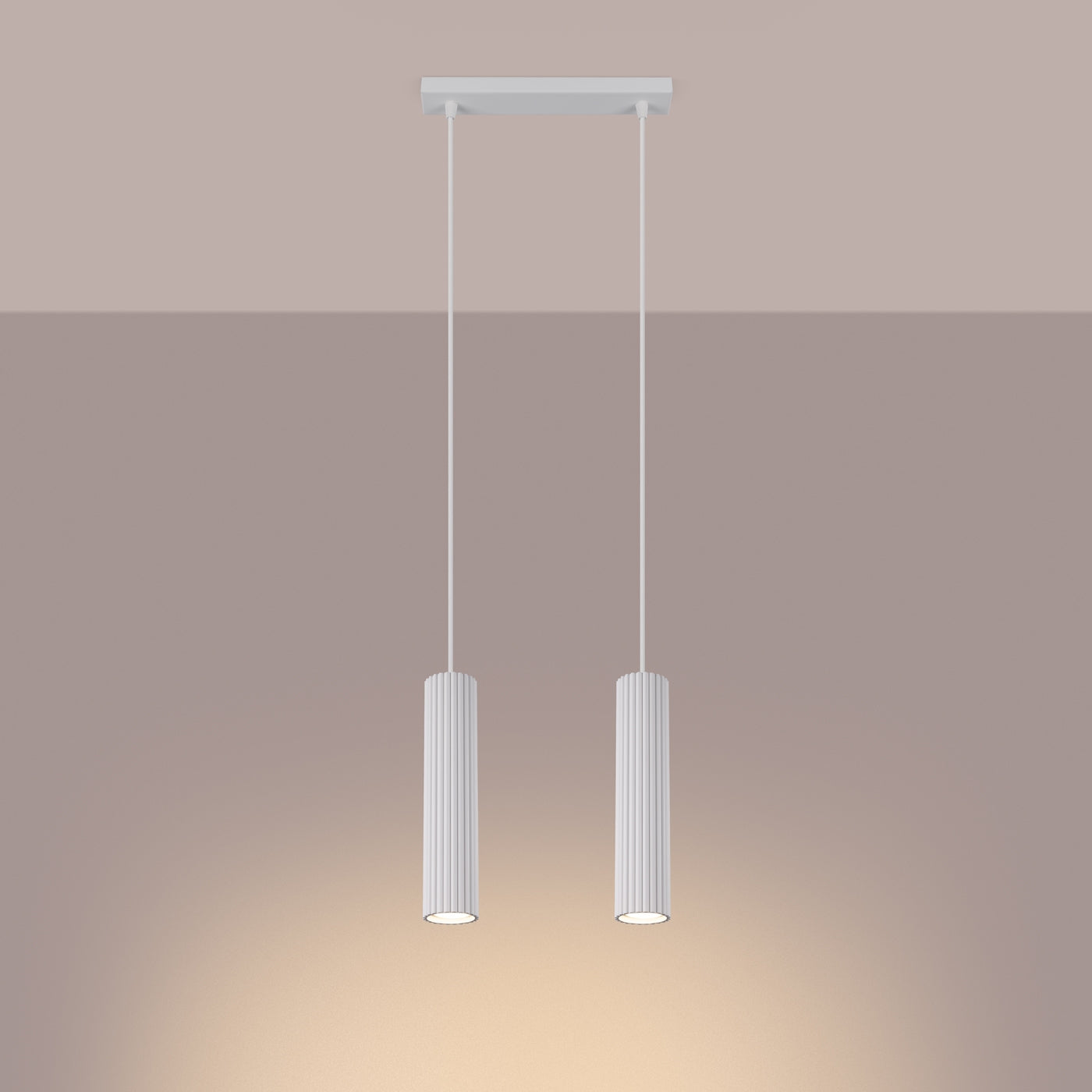 Lampa wisząca Karbon 2 biały