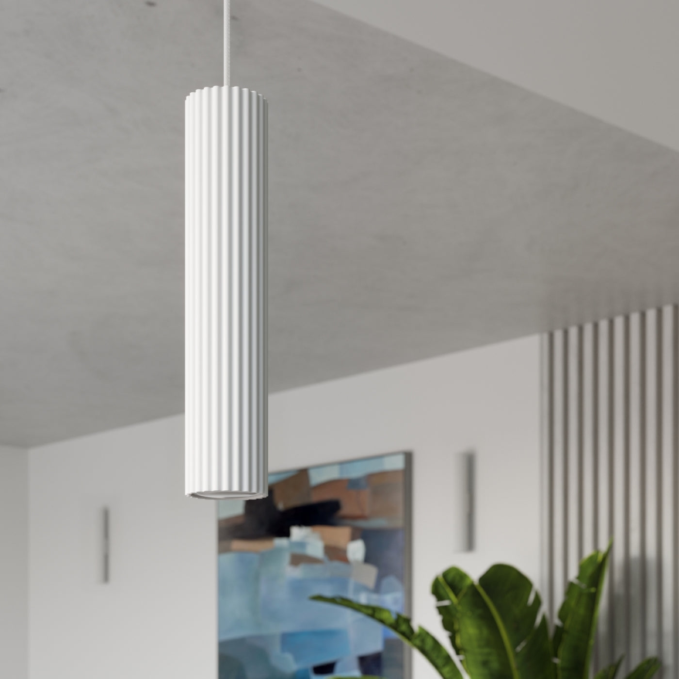 Lampa wisząca Karbon 3L biały