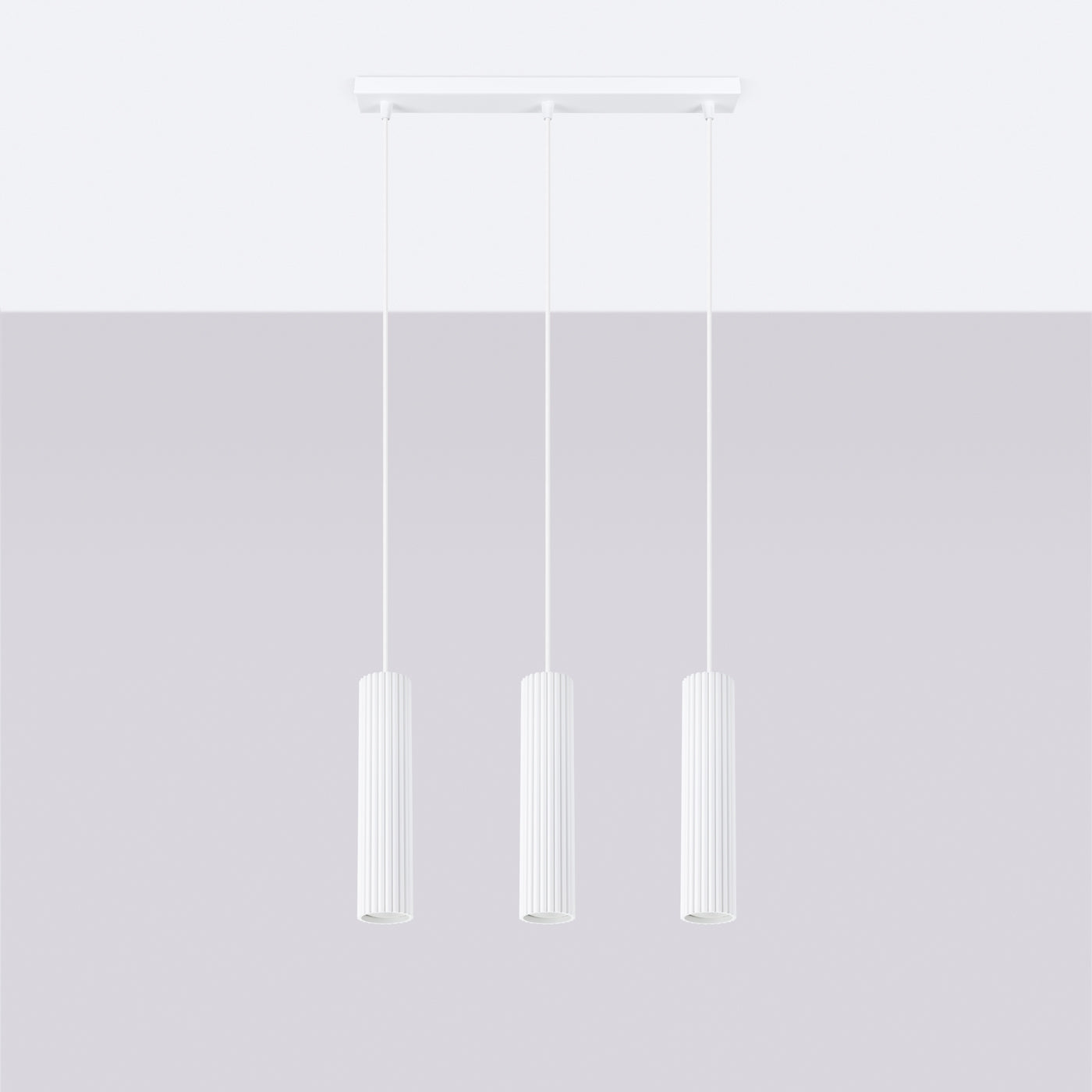 Lampa wisząca Karbon 3L biały