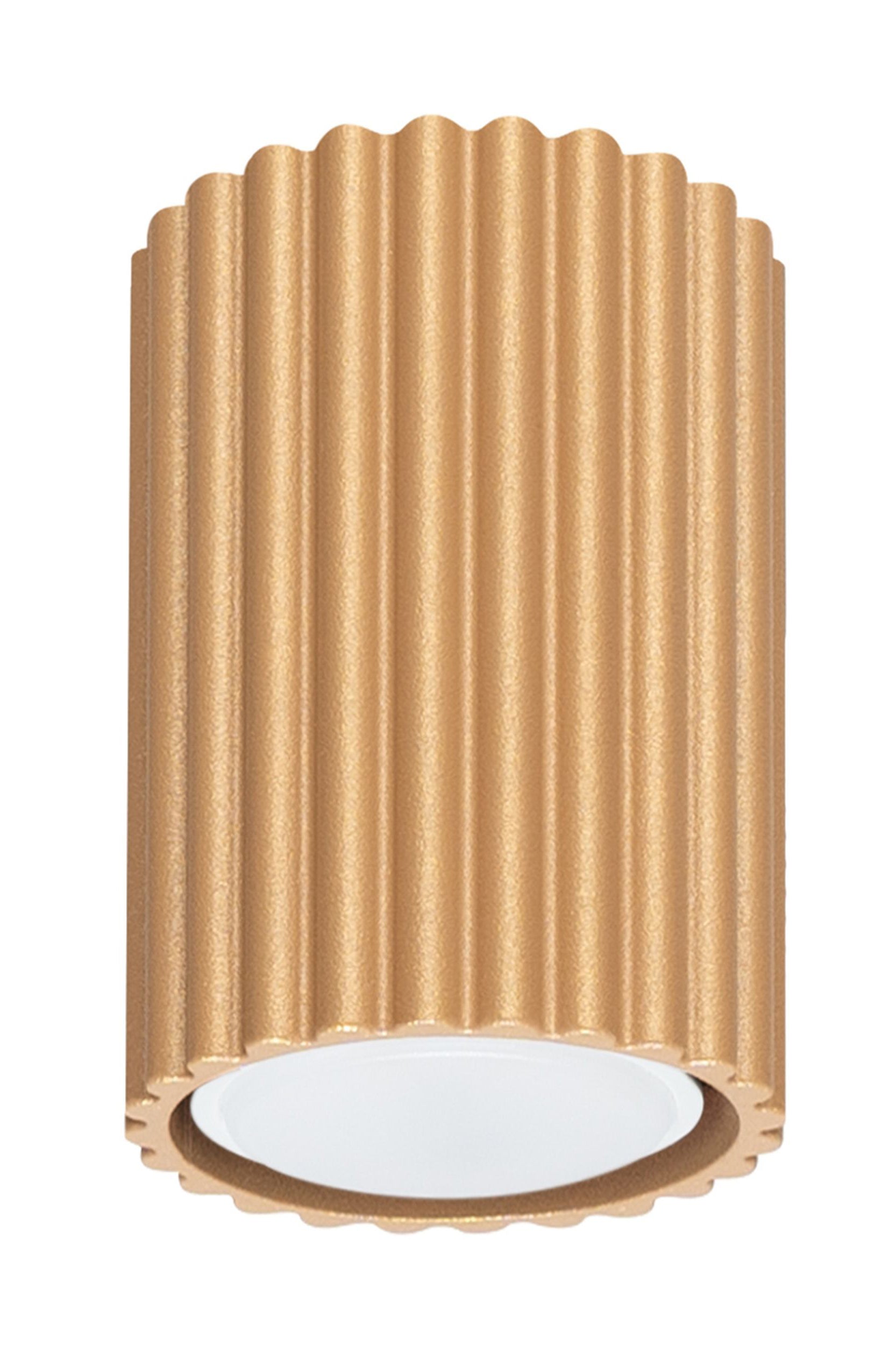 Spot tuba Karbon 10 cm złoty