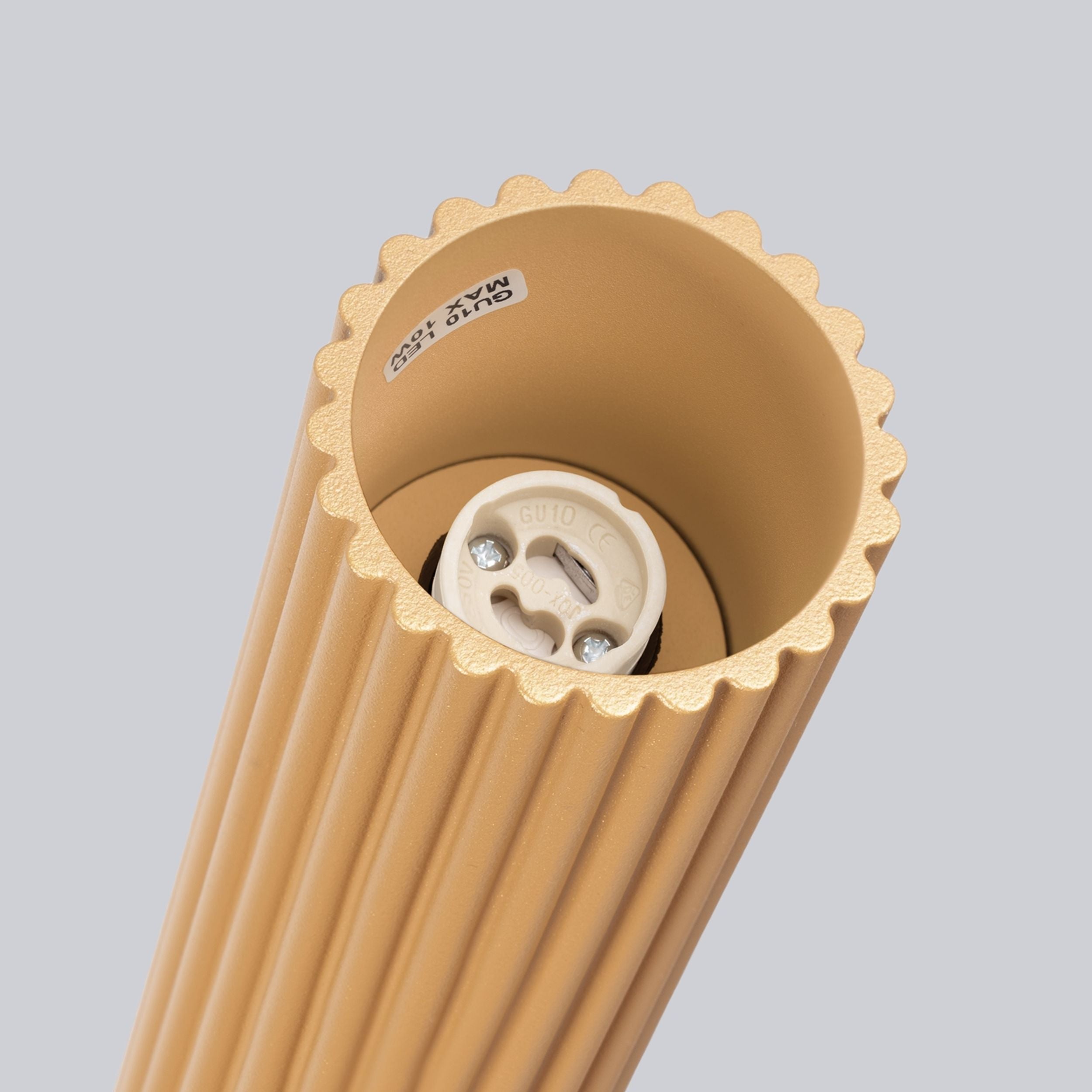 Plafon Karbon 20 cm złoty