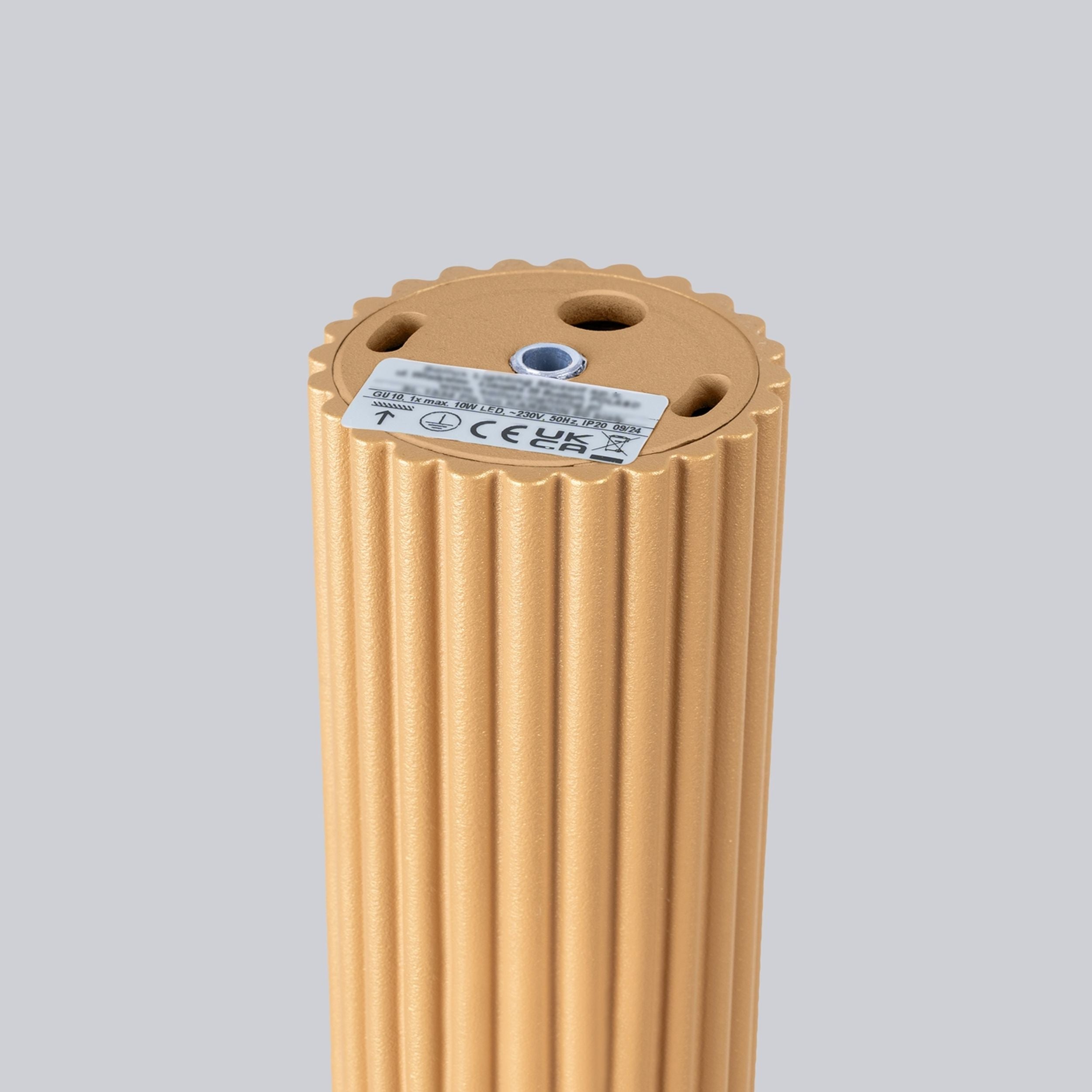 Plafon Karbon 20 cm złoty