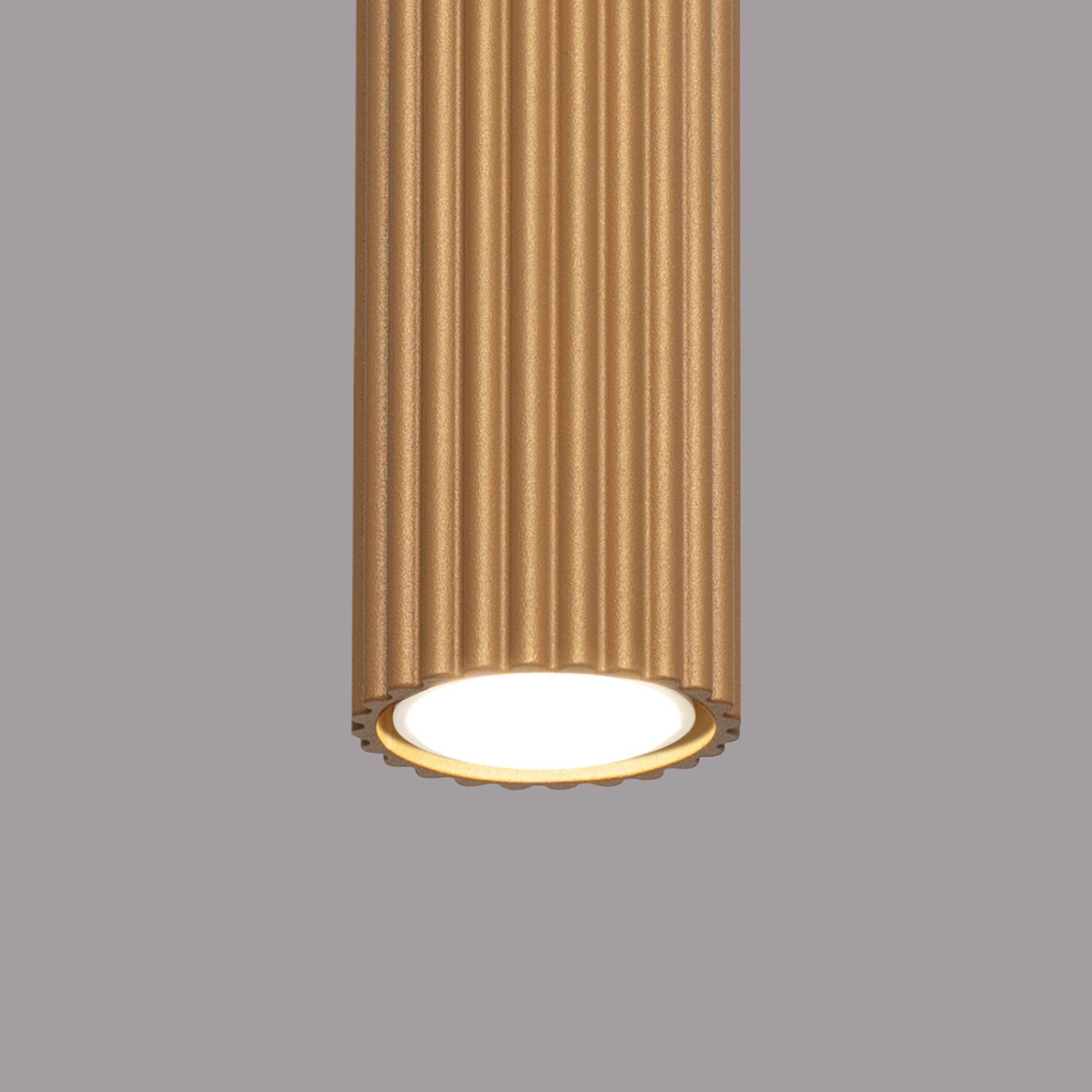 Plafon Karbon 20 cm złoty