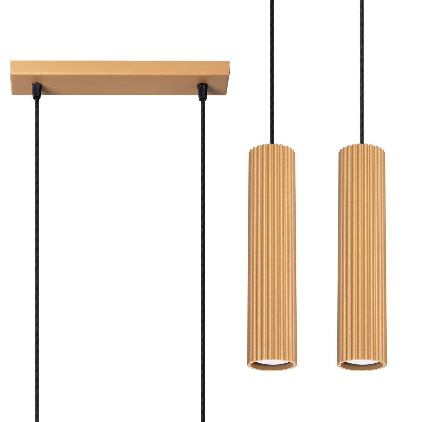 Lampa wisząca Karbon 2 złota