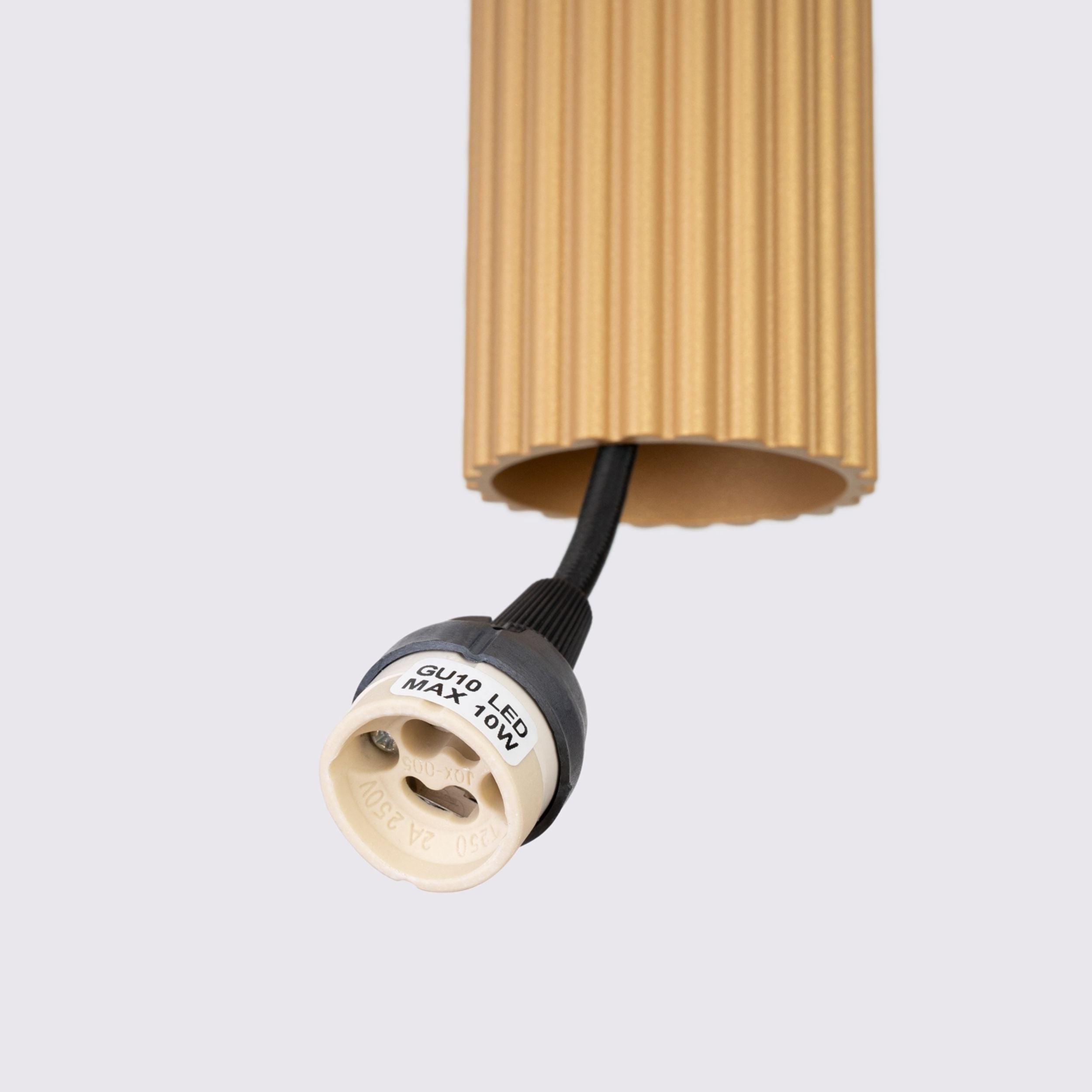 Lampa wisząca Karbon x3 złota