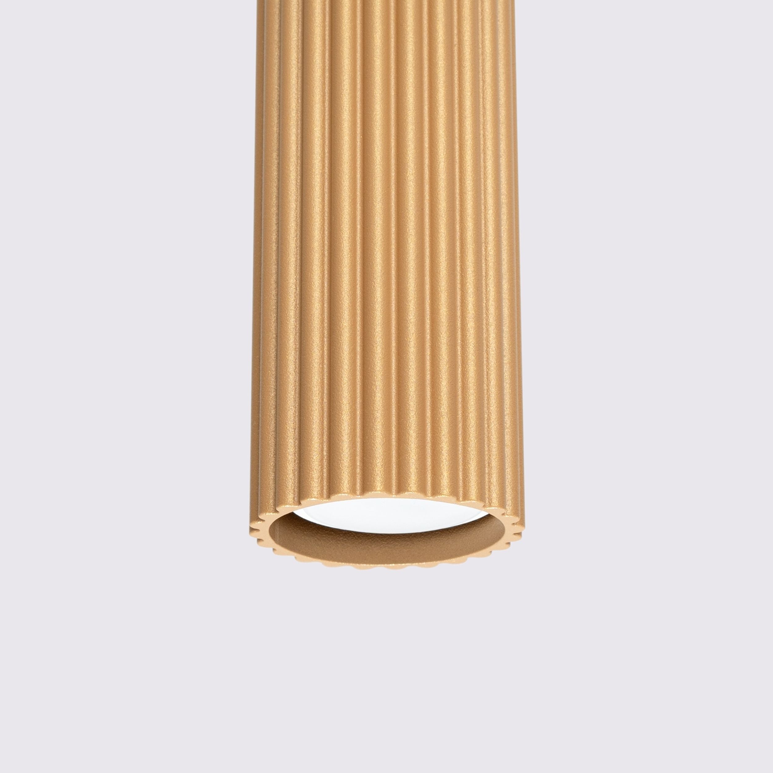 Lampa wisząca Karbon x3 złota