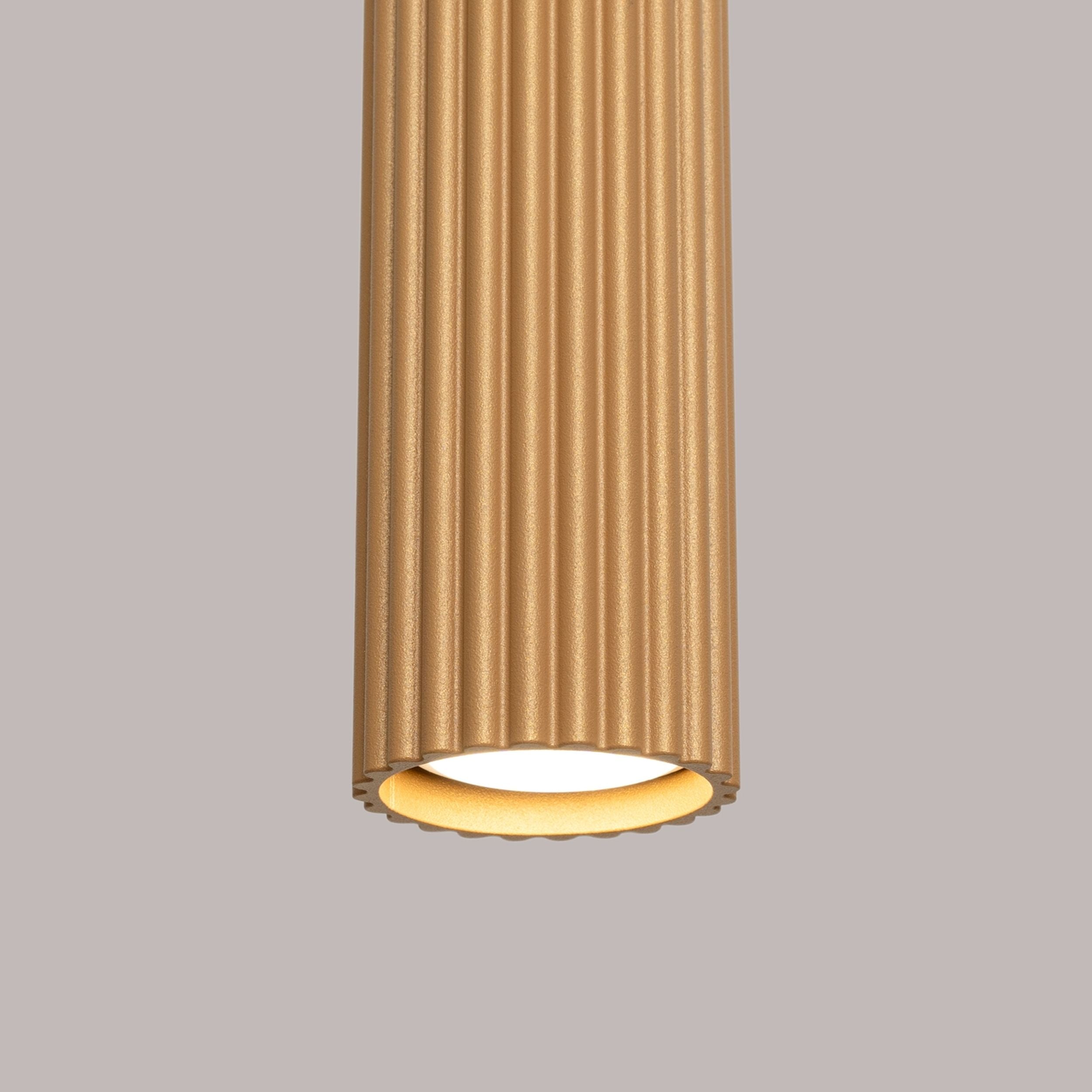 Lampa wisząca Karbon x3 złota