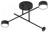 Lampa wisząca Holon x4 czarna