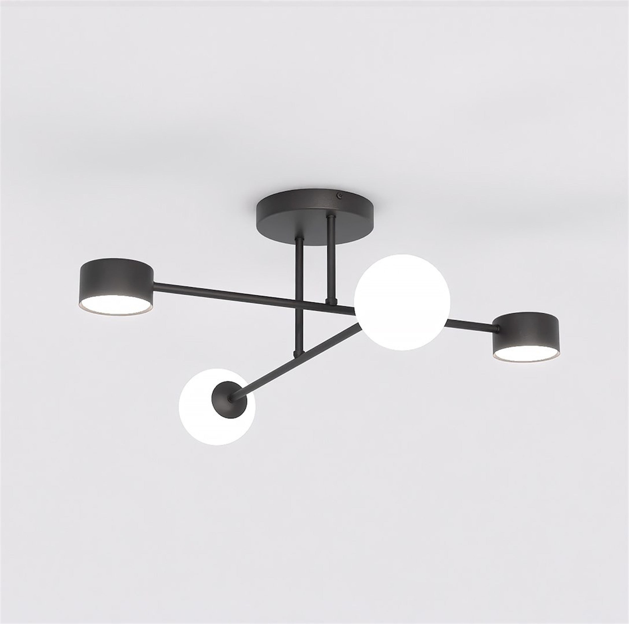 Lampa wisząca Holon x4 czarna