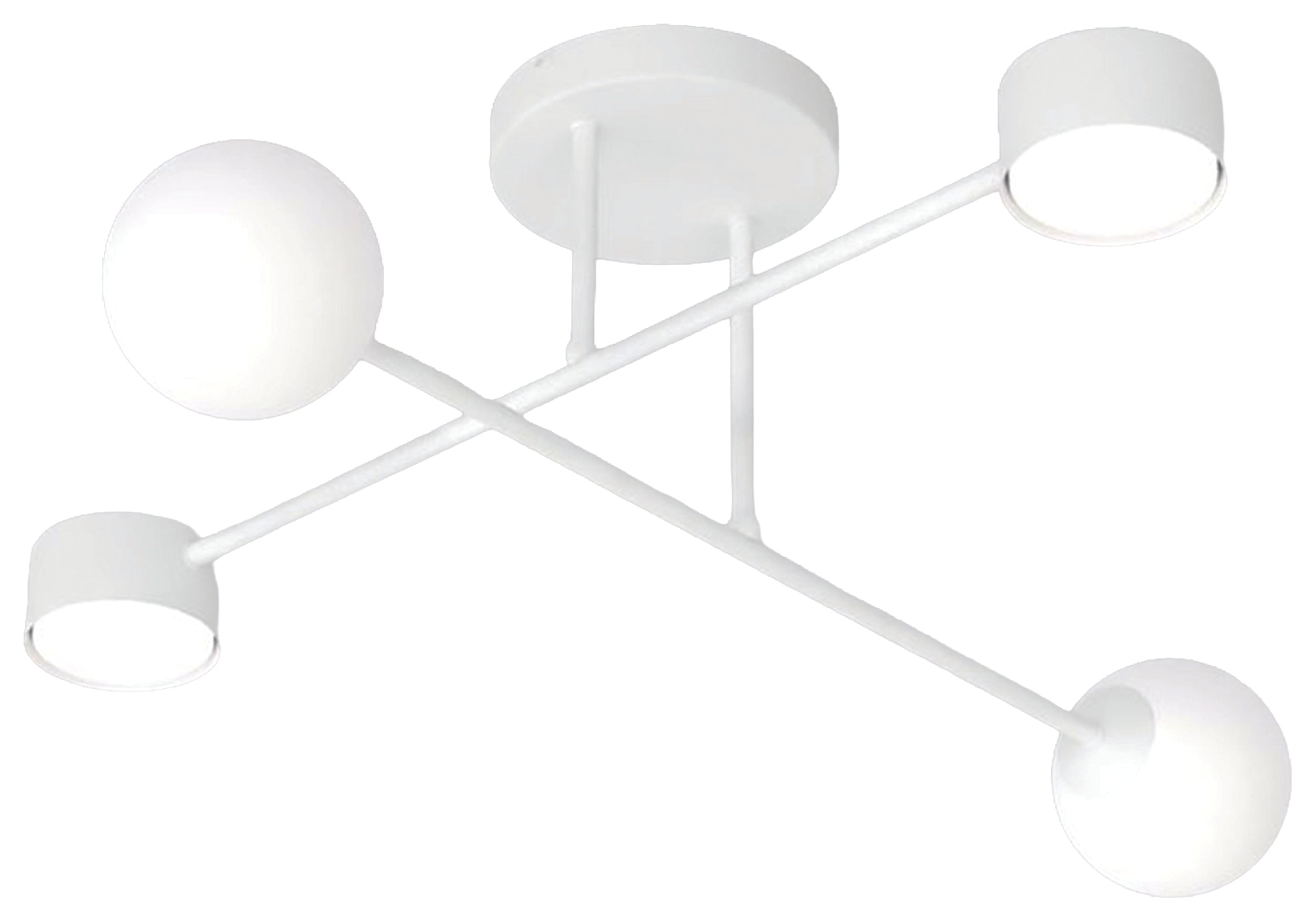 Lampa wisząca Holon x4 biała