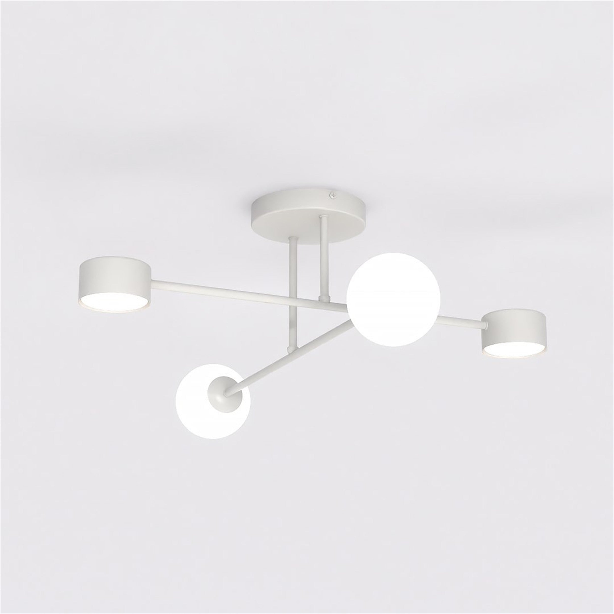 Lampa wisząca Holon x4 szara