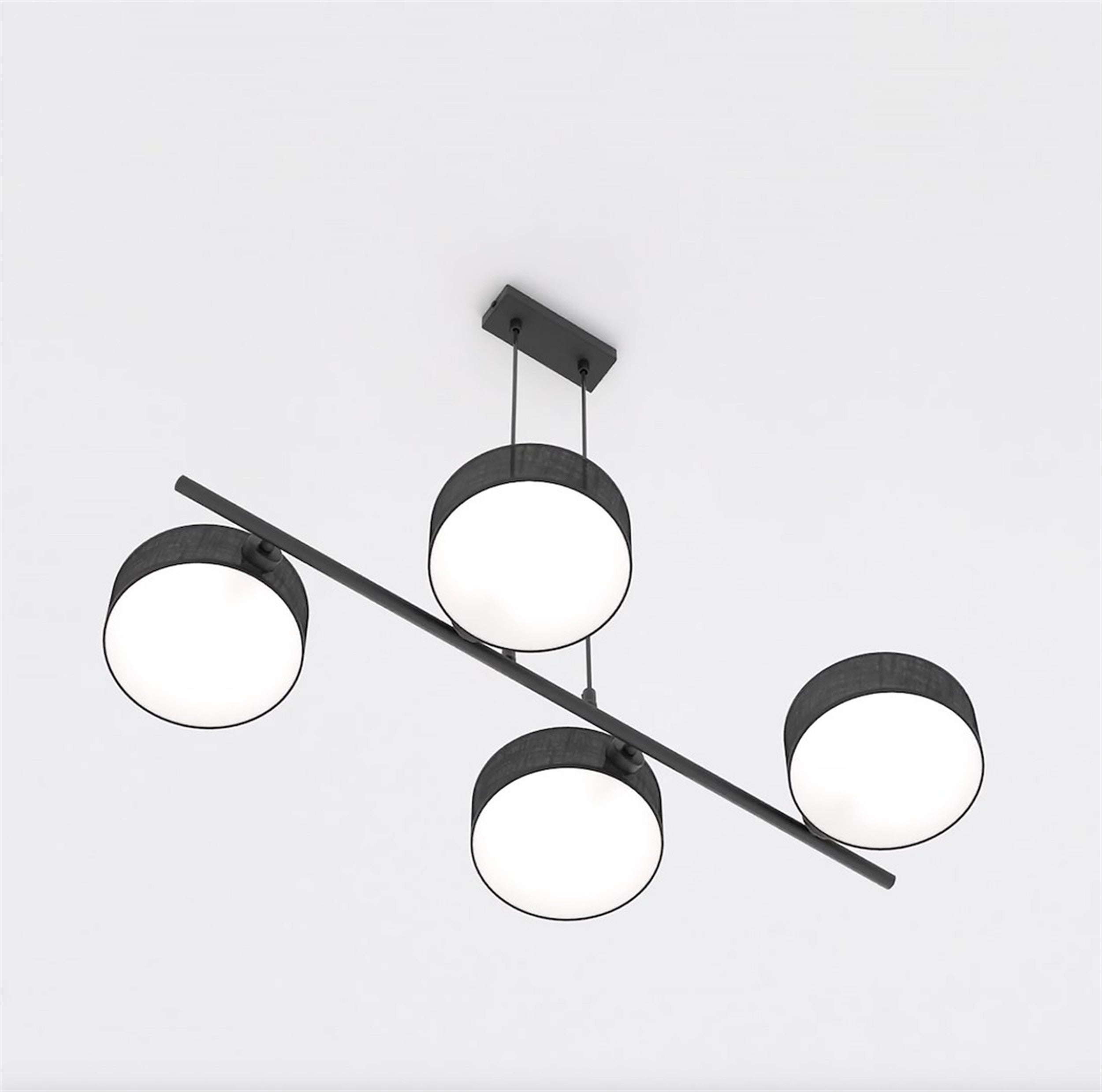 Lampa wisząca Drumz x4 czarna