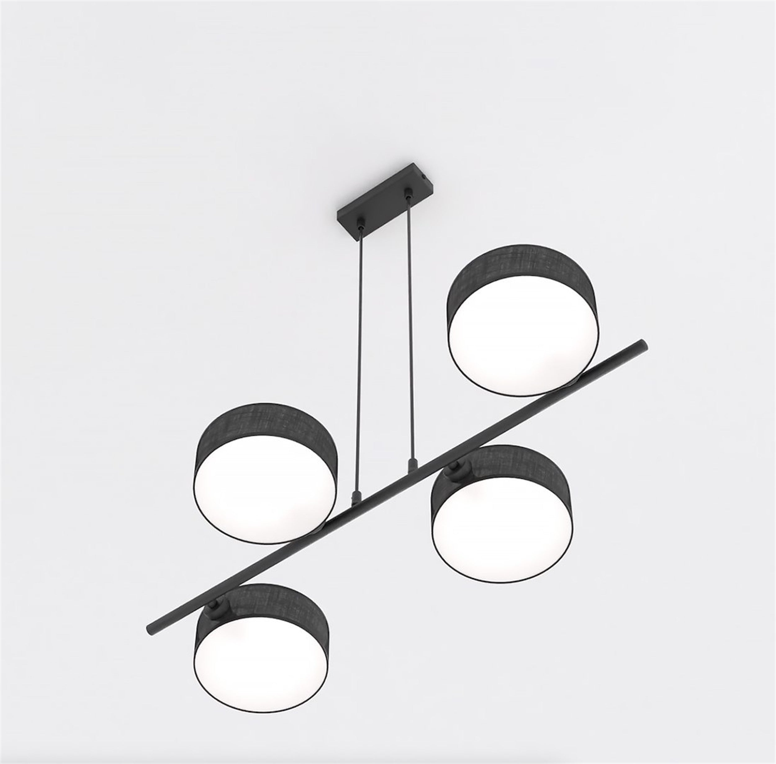 Lampa wisząca Drumz x4 czarna