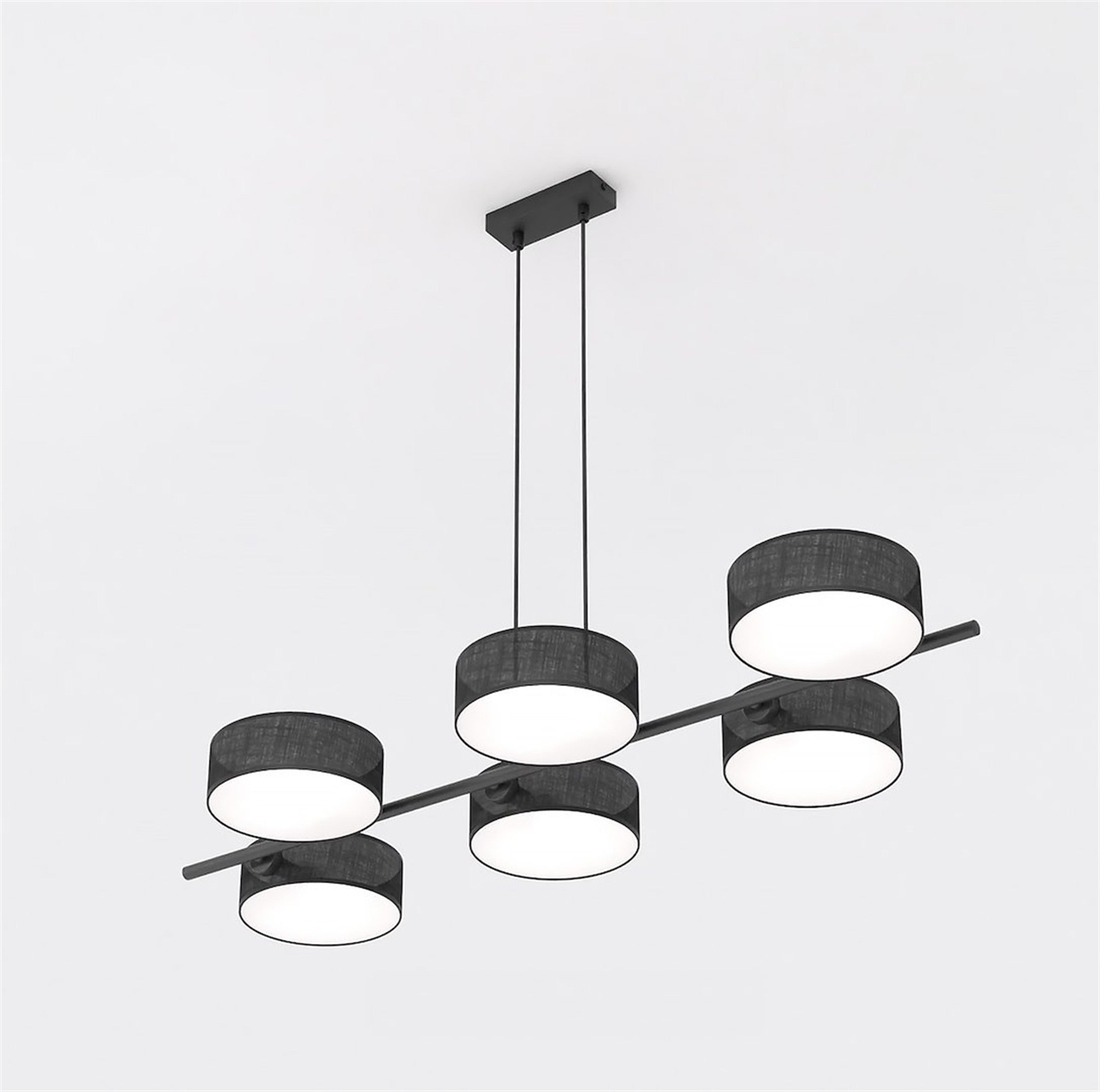 Lampa wisząca Drumz x6 czarna