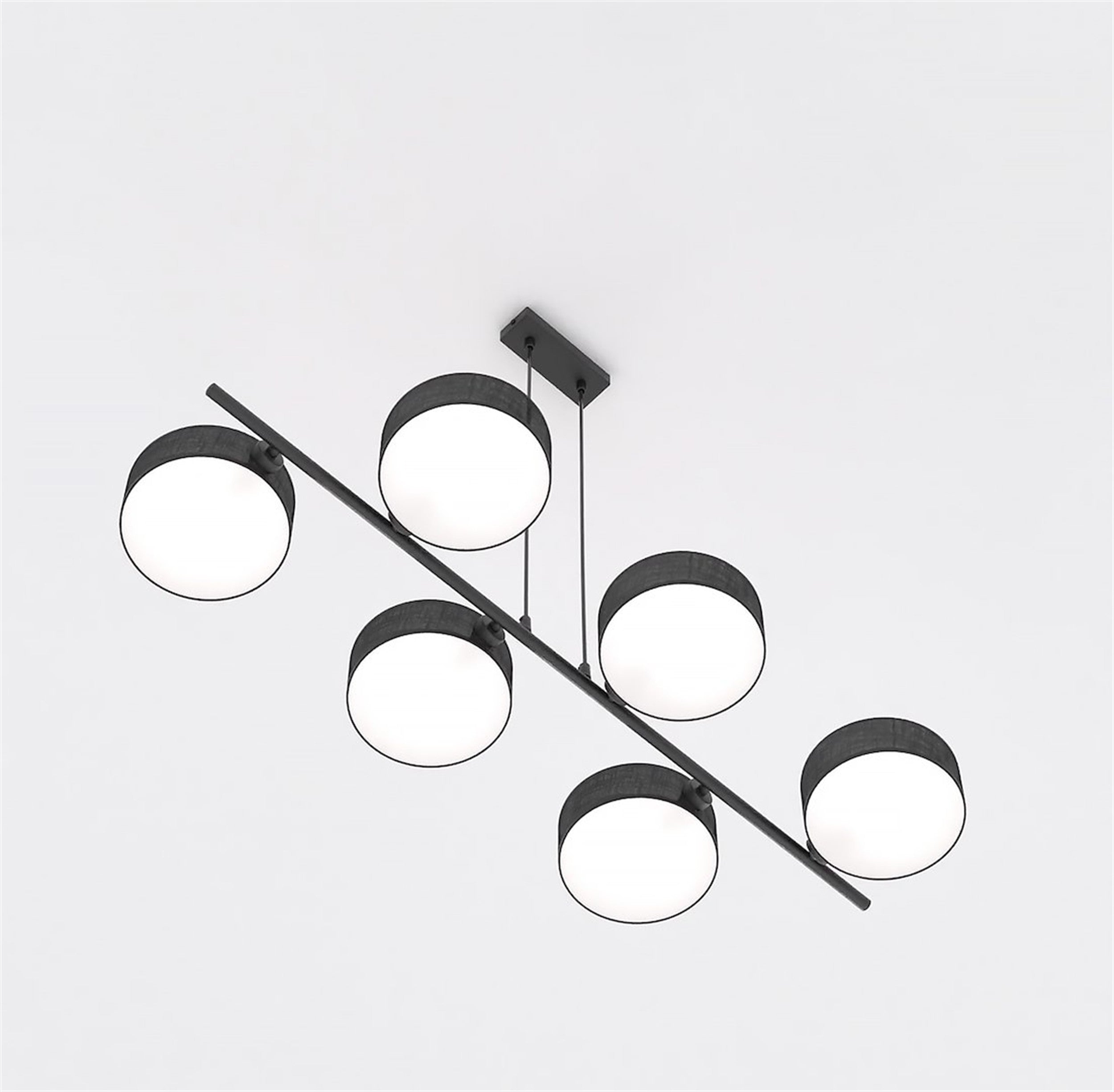 Lampa wisząca Drumz x6 czarna