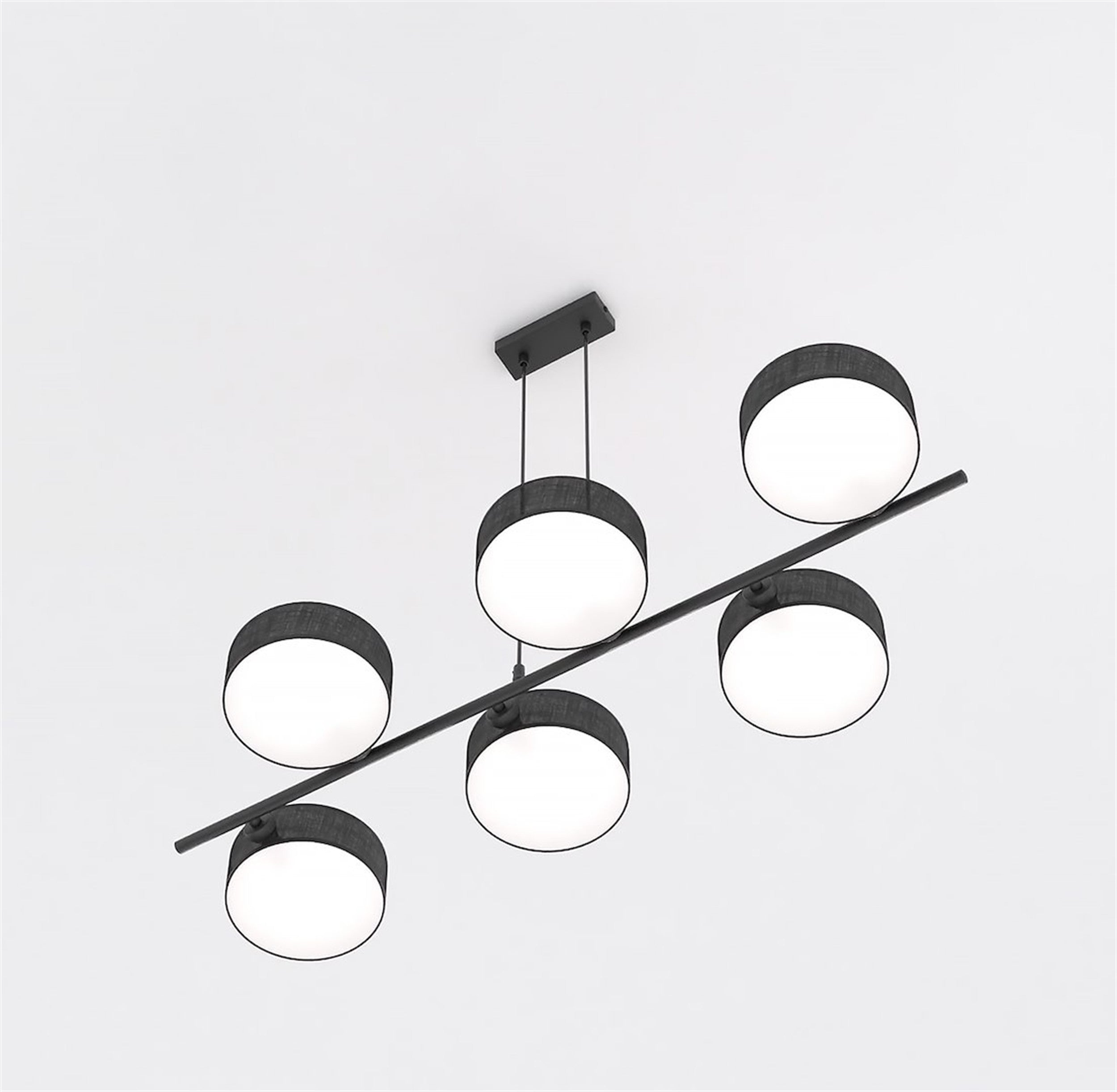 Lampa wisząca Drumz x6 czarna