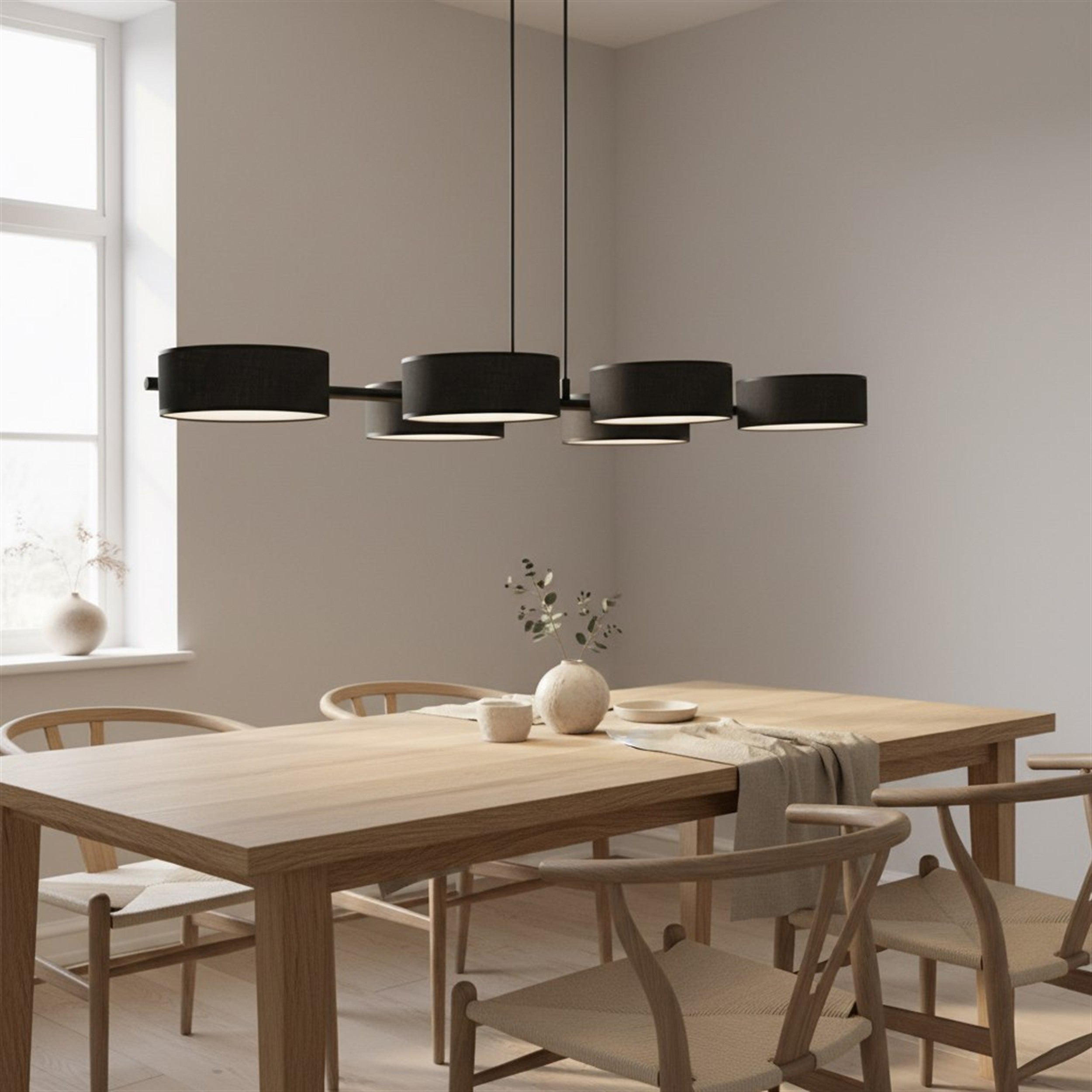 Lampa wisząca Drumz x6 czarna