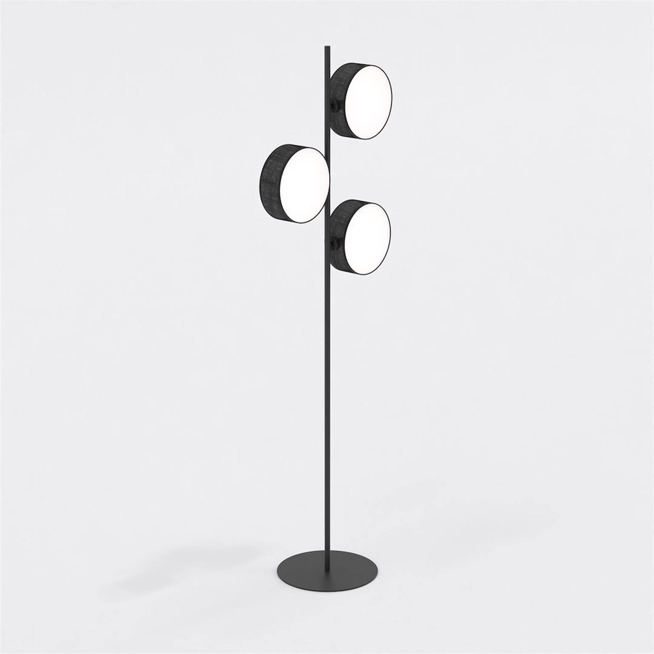 Lampa podłogowa Drumz x3 czarna