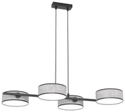 Lampa wisząca Drumz x4 szara