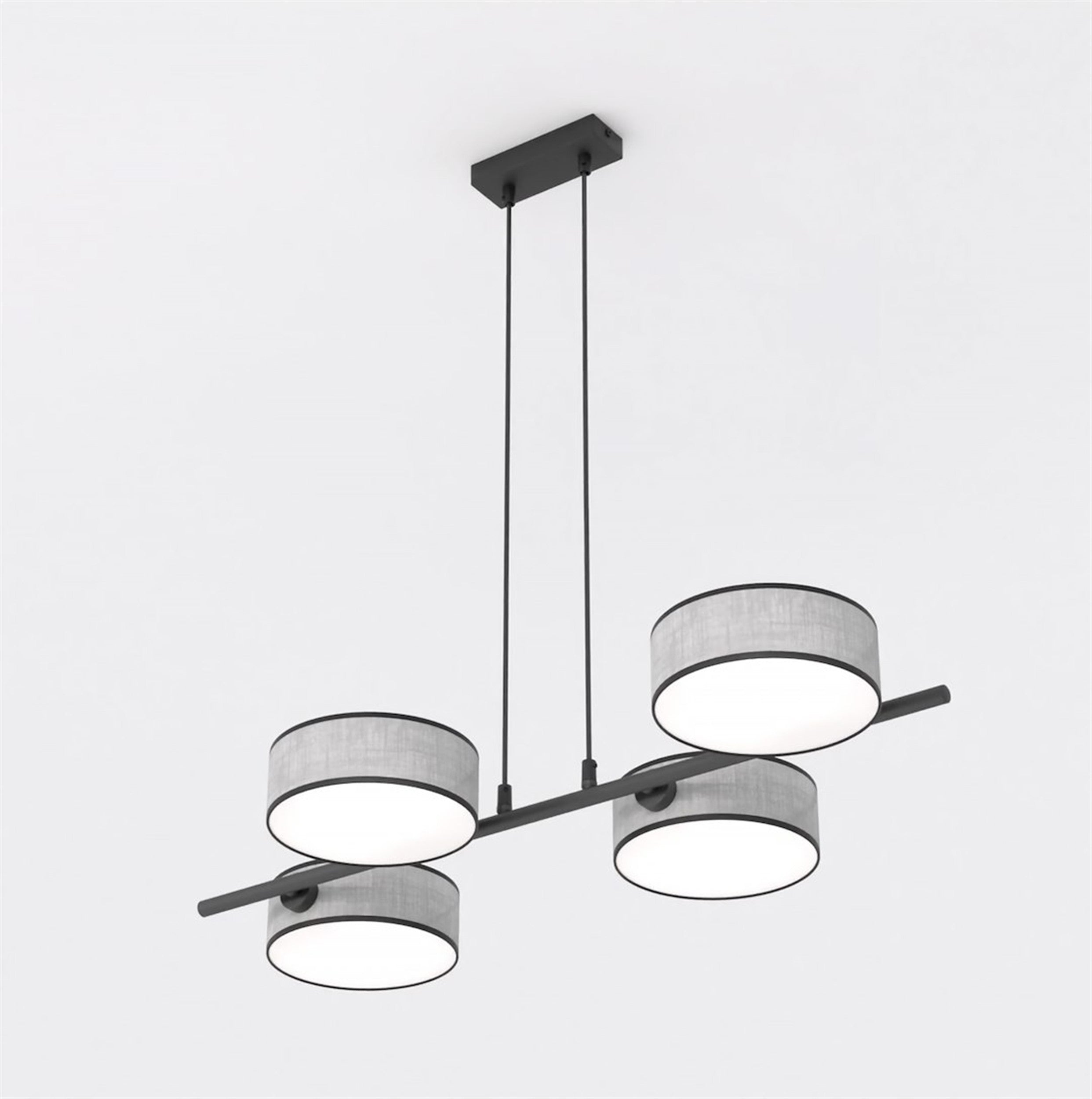 Lampa wisząca Drumz x4 szara