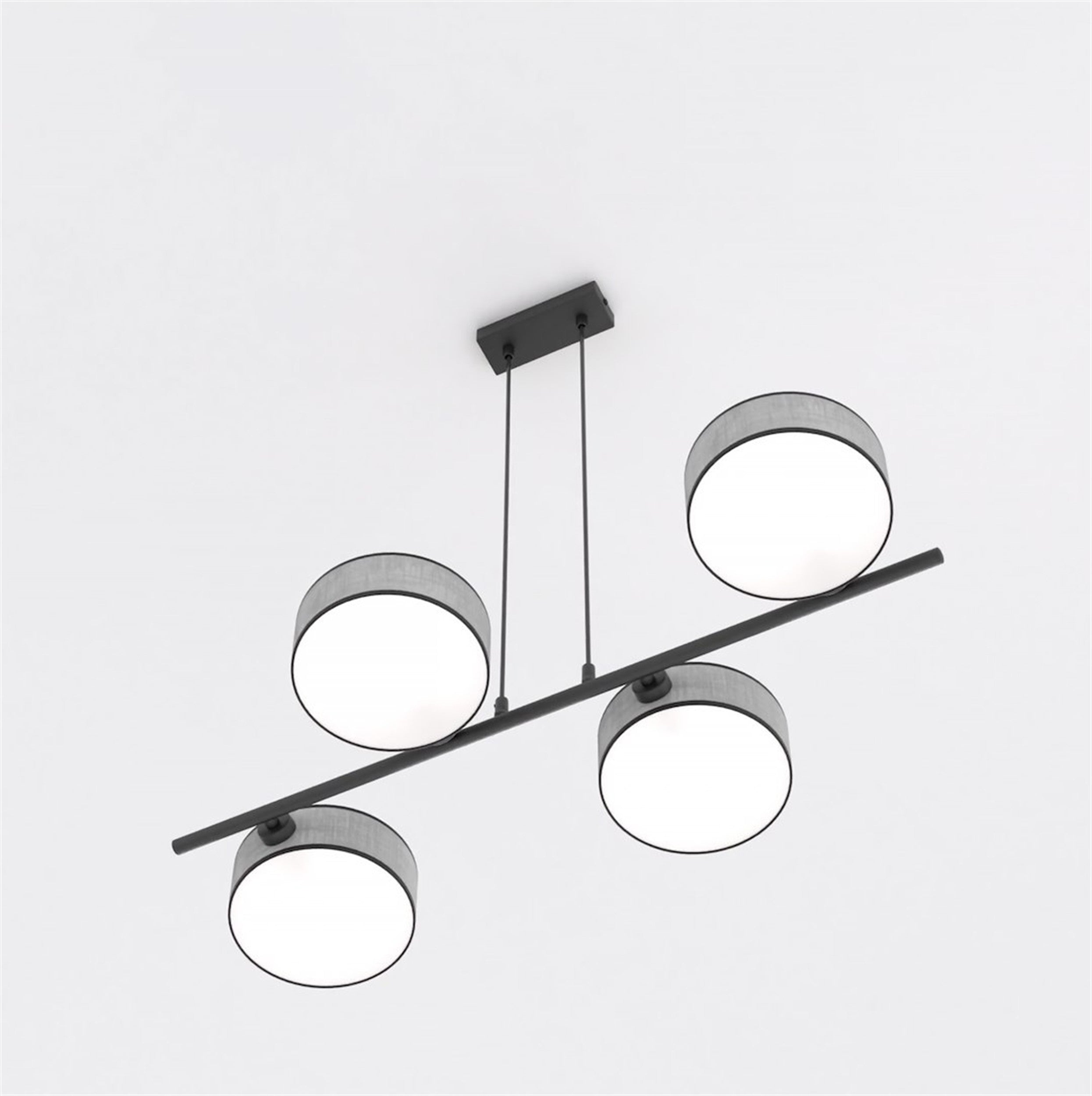 Lampa wisząca Drumz x4 szara