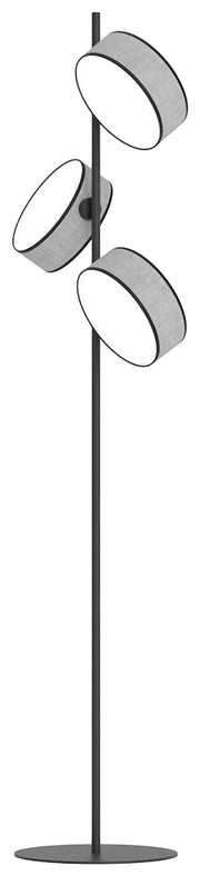 Lampa podłogowa Drumz x3 szara