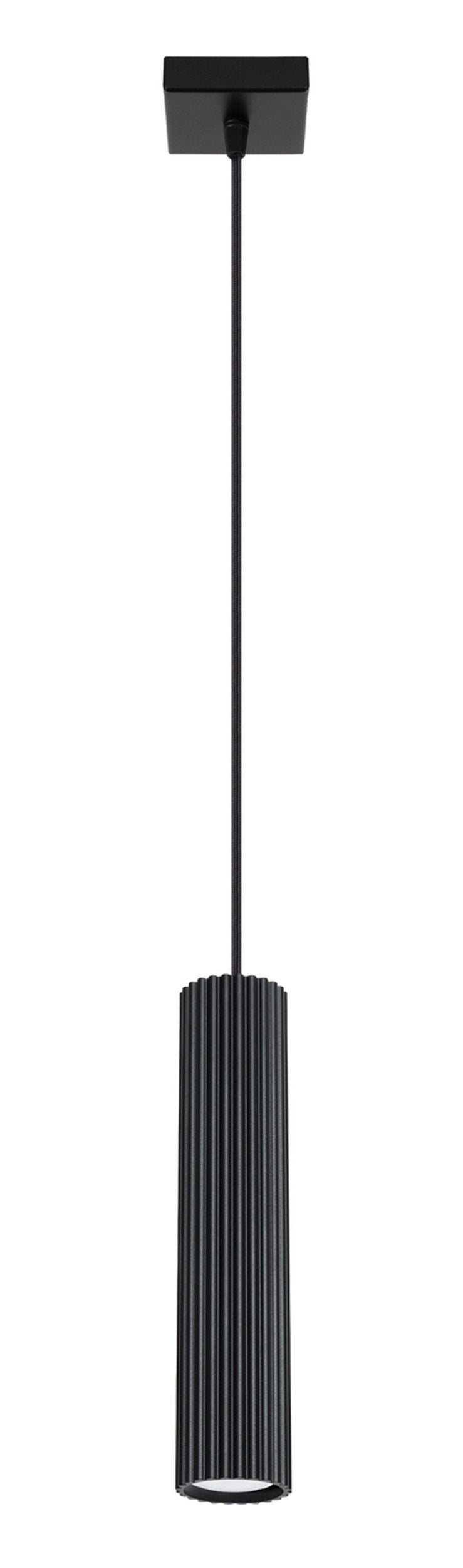 Lampa wisząca Karbon x1 czarna