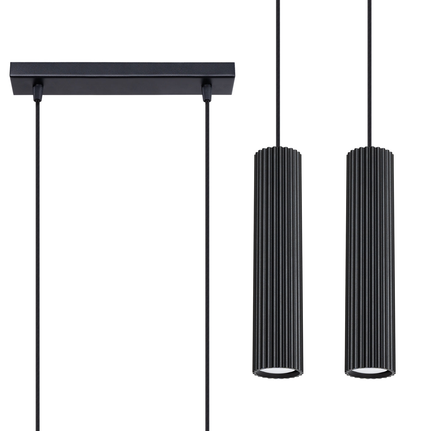 Lampa wisząca Karbon 2 czarna