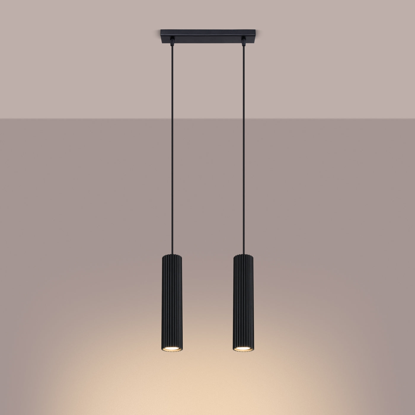 Lampa wisząca Karbon 2 czarna
