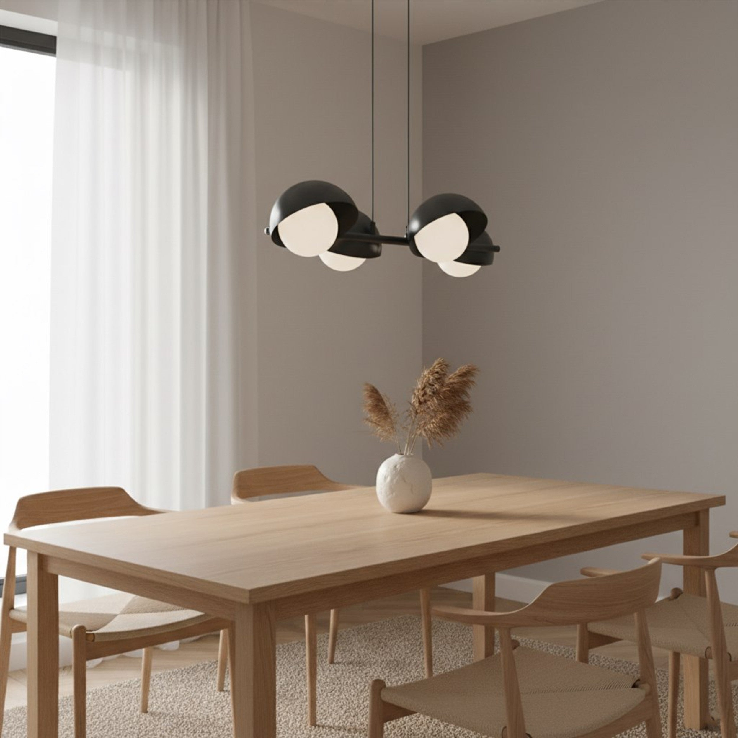 Lampa wisząca Boom x4 czarna