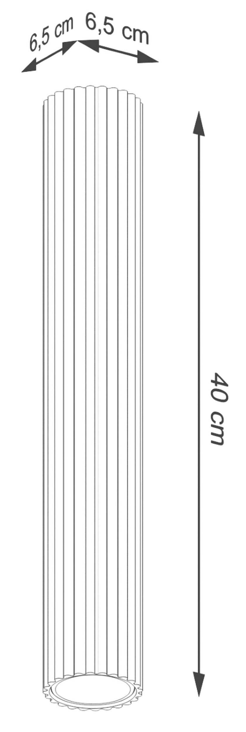 Plafon Karbon 40 cm beżowy