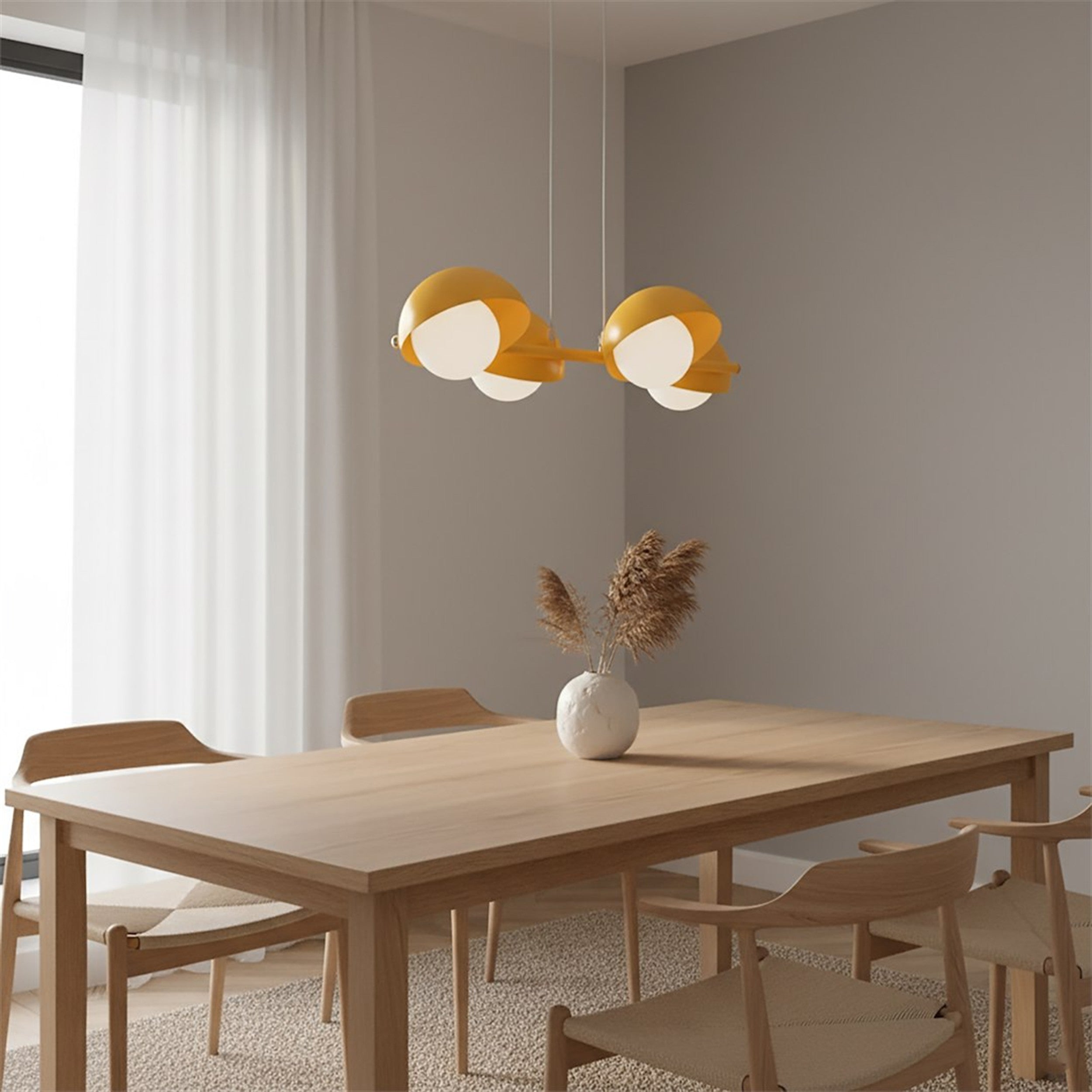 Lampa wisząca Boom x4 pomarańczowa