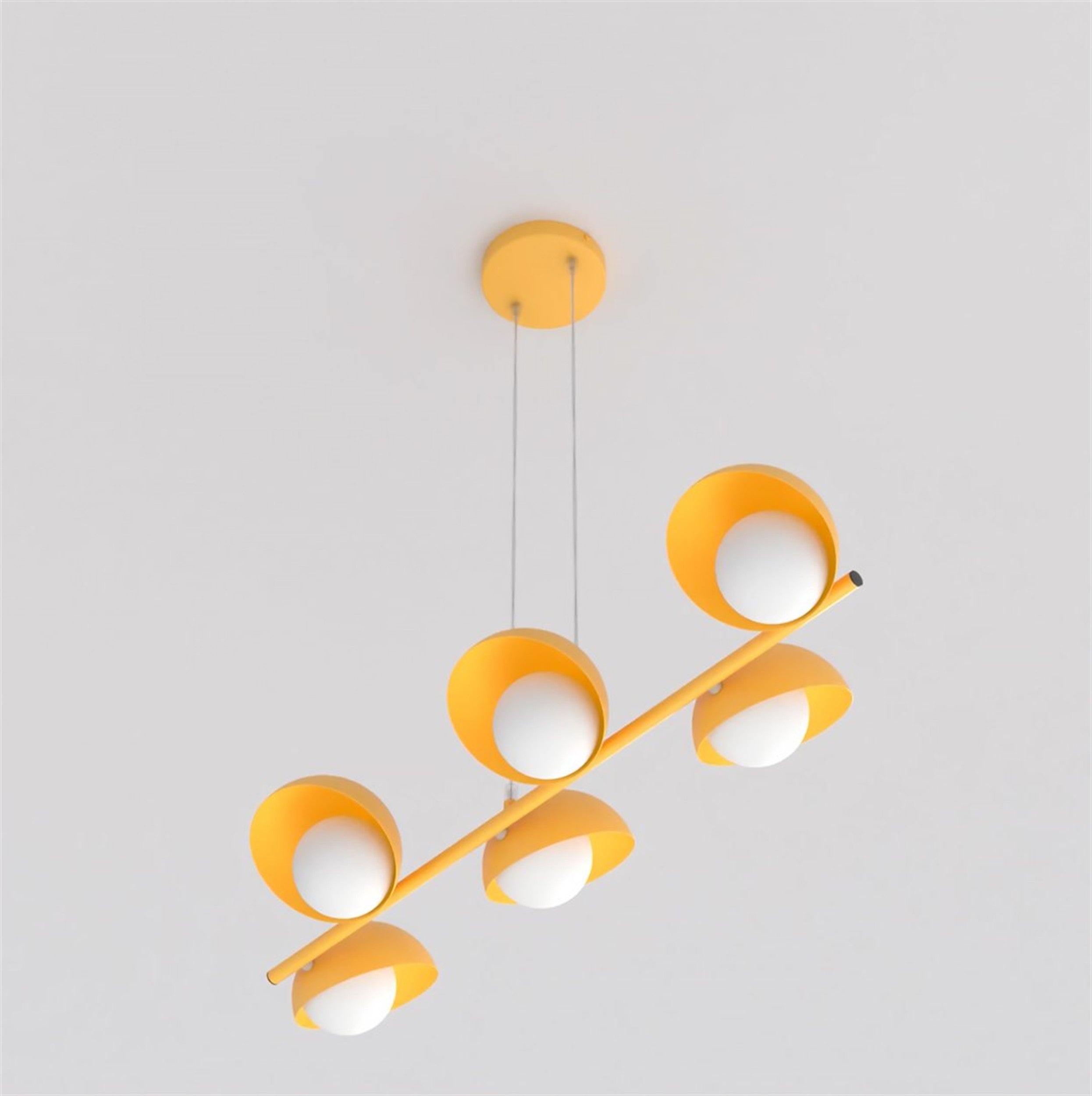 Lampa wisząca Boom x6 pomarańczowa