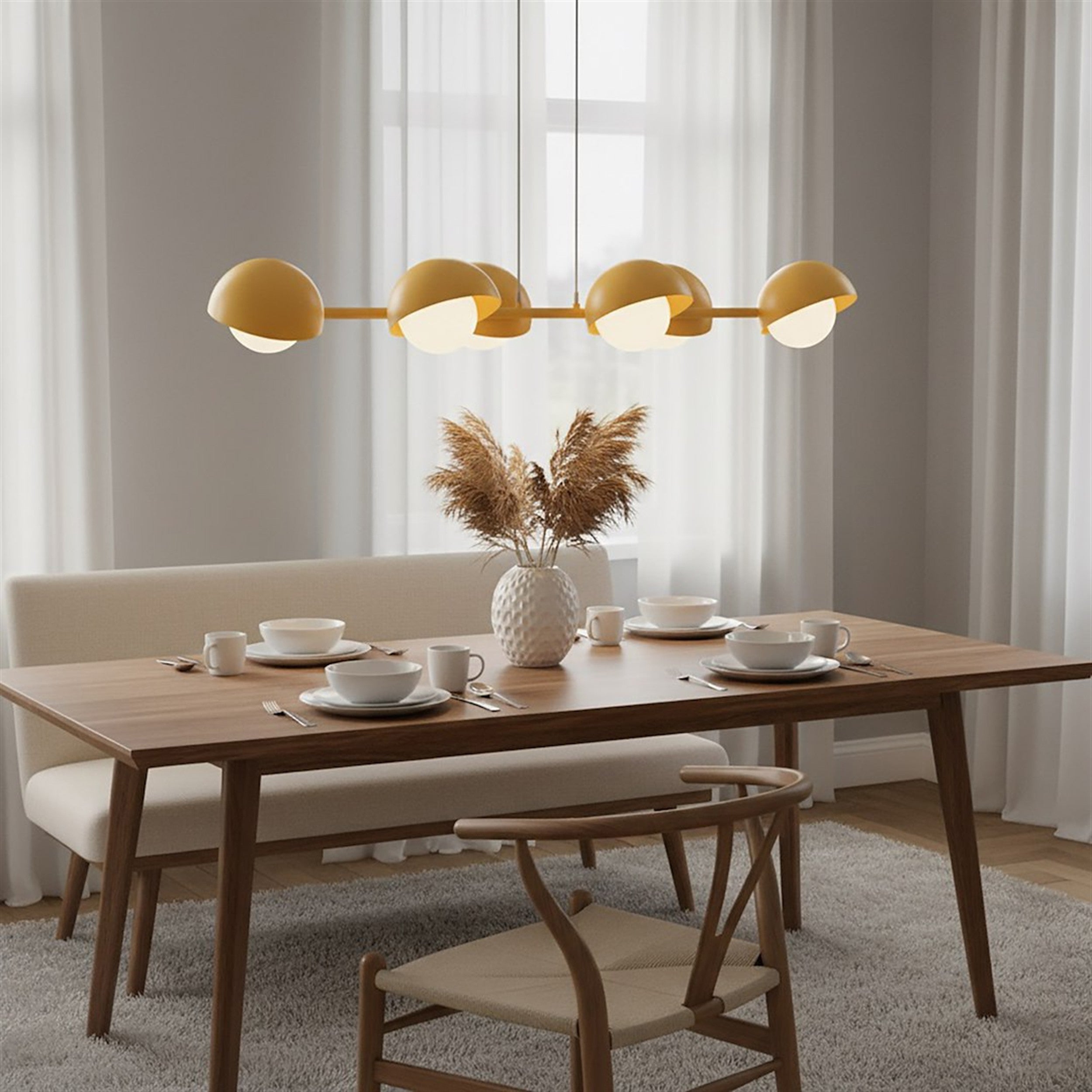 Lampa wisząca Boom x6 pomarańczowa