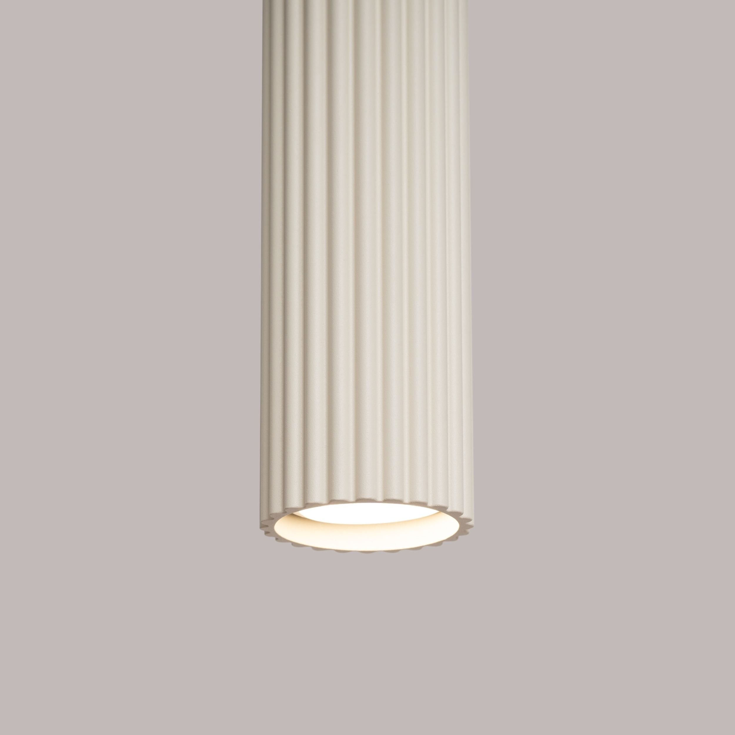 Lampa wisząca Karbon x3 beżowa