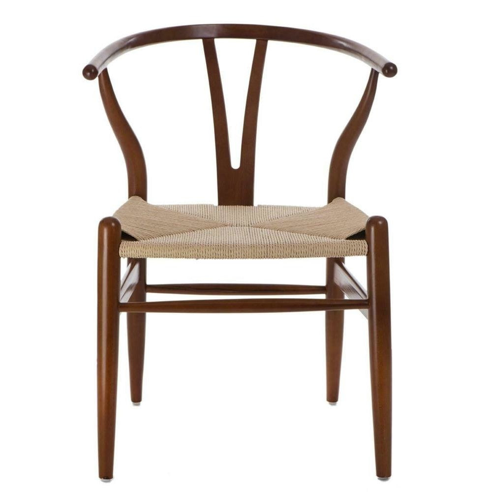 Krzesło Wicker brązowe