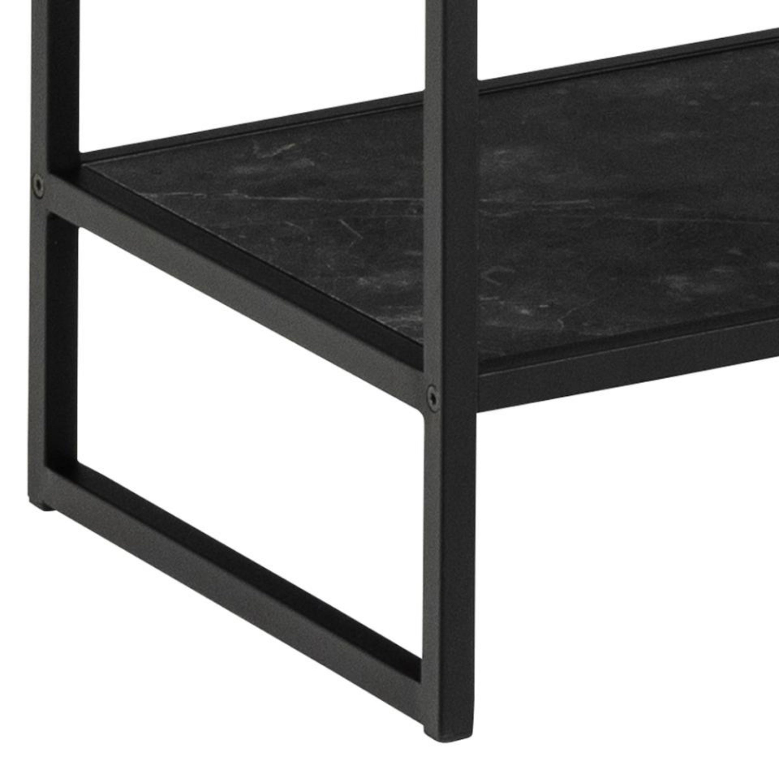 Regał metalowy Velook 185 cm czarny