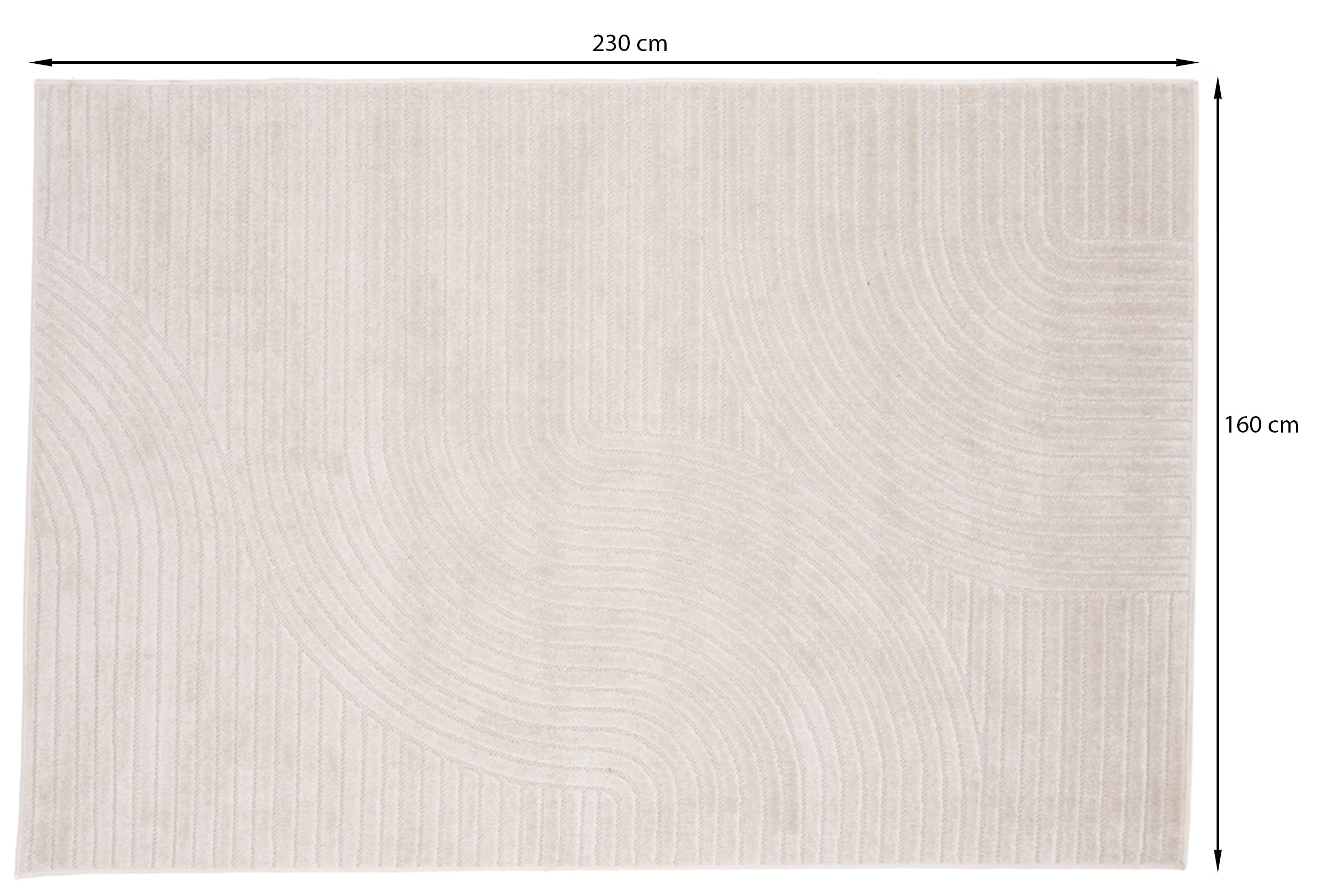 Dywan Bloccle 160x230 cm kremowy