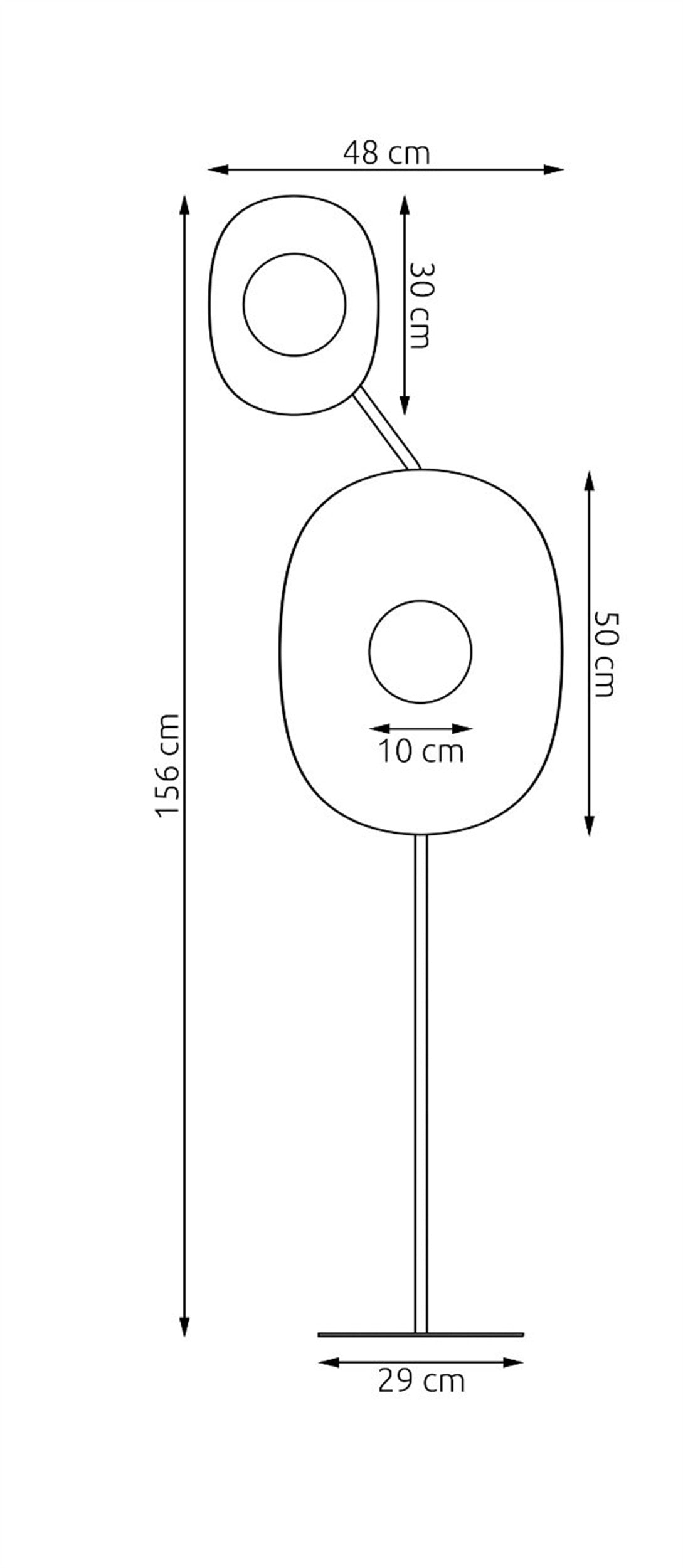 Lampa podłogowa Delulu x2 pomarańczowa